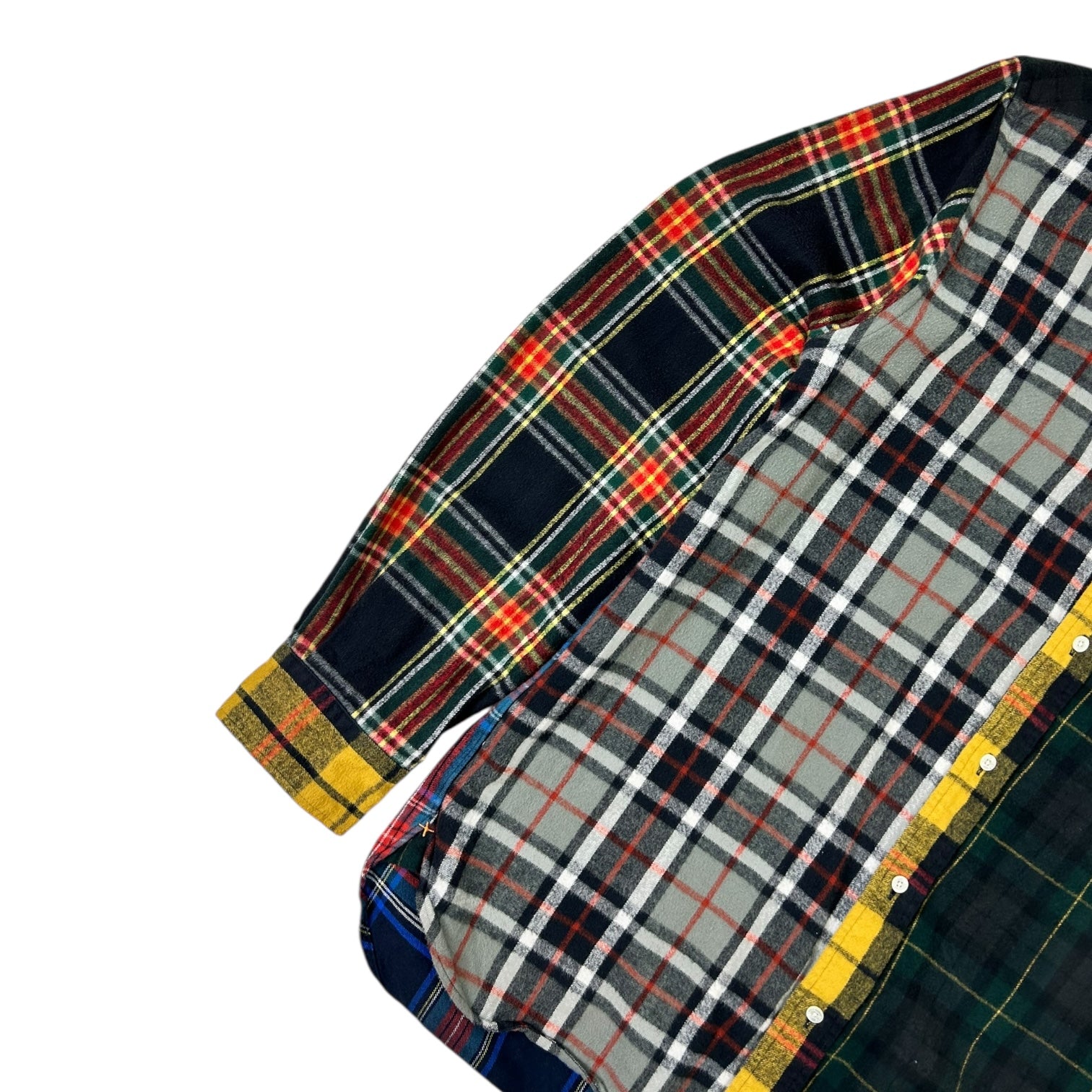 Beams Plus B.D. Panel Shaggy Nel Shirt