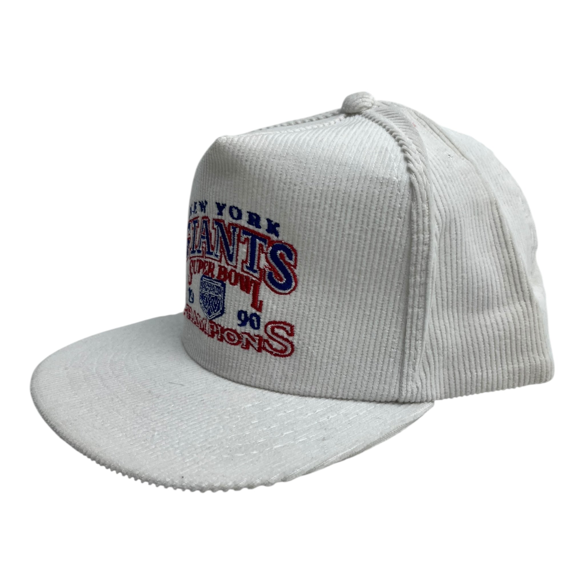 1990 New York Giants Super Bowl Champions Corduroy Ted Fletcher Hat