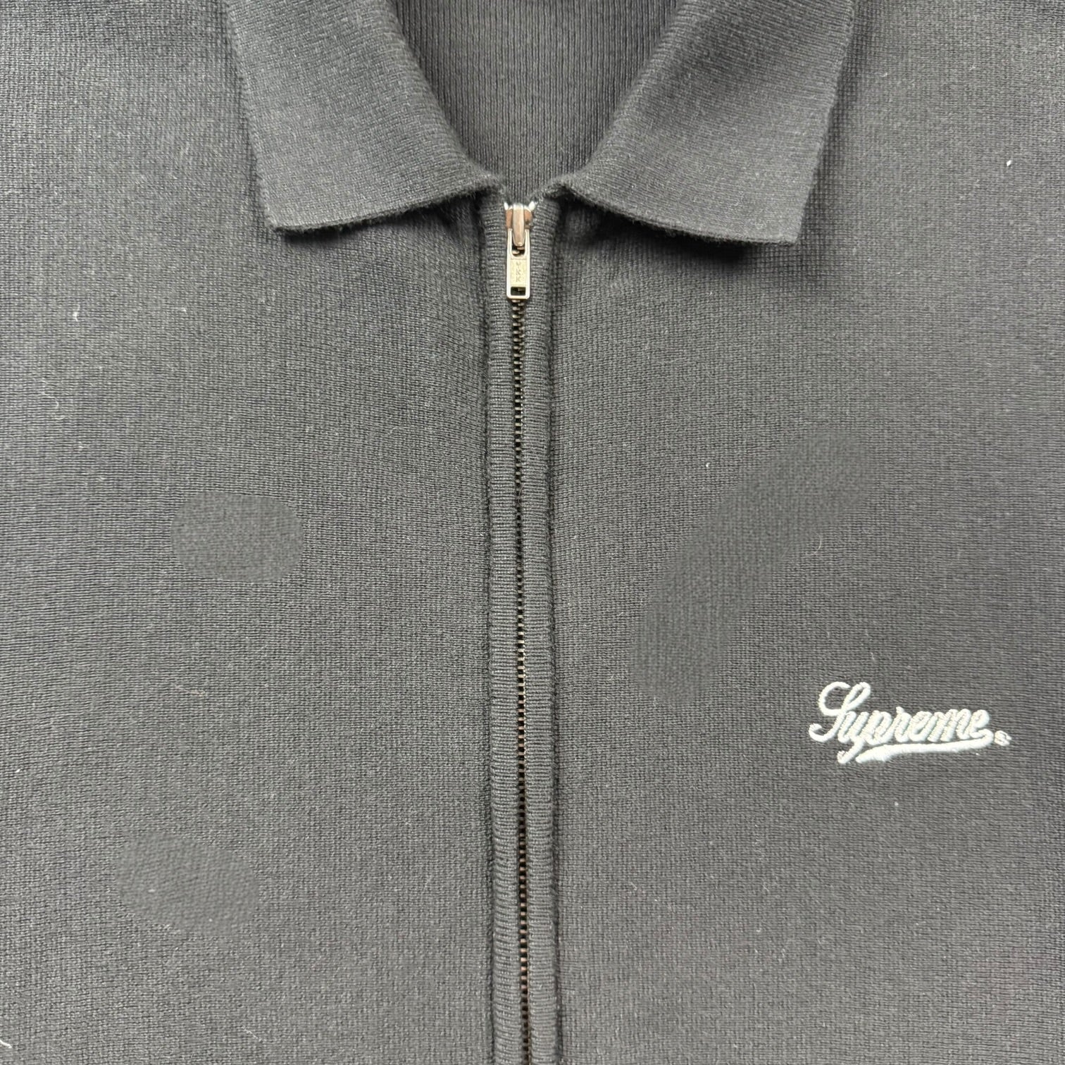 Supreme Piping Zip Up Black