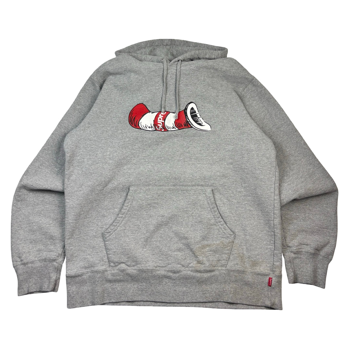 Supreme Cat In The Hat Pullover Hoodie Heather Grey