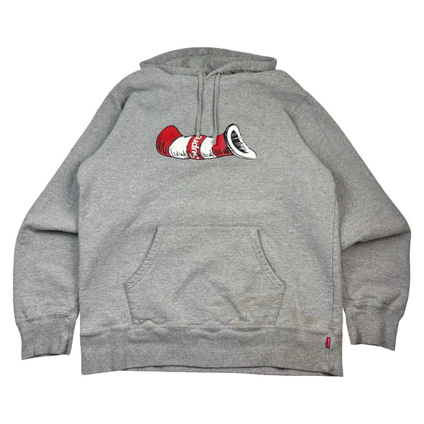 Supreme Cat In The Hat Pullover Hoodie Heather Grey
