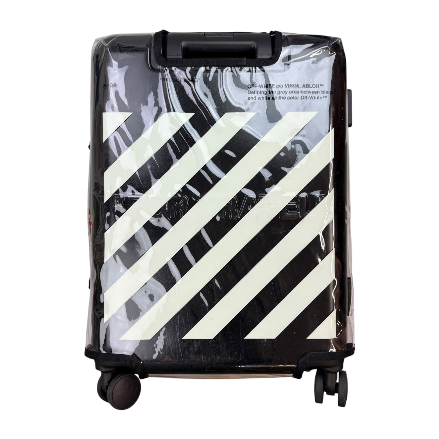 OFF-WHITE Arrow-Detail Trolley Suitcase Luggage Matte Black