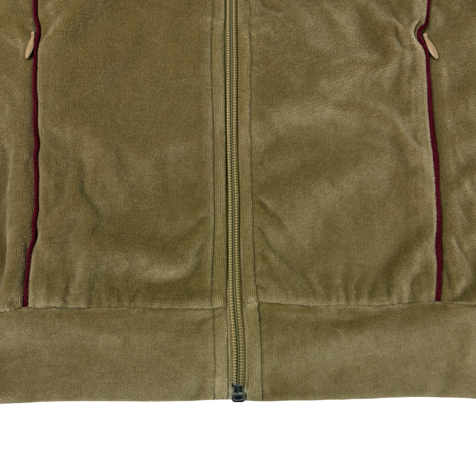 Stussy Veloured Panel Track Jacket Beige