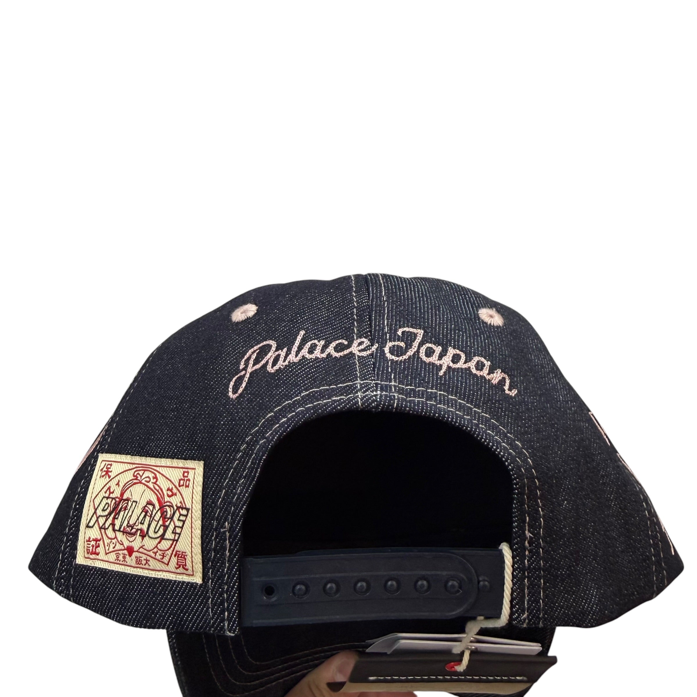Palace x Evisu Indigo Denim Snapback Hat