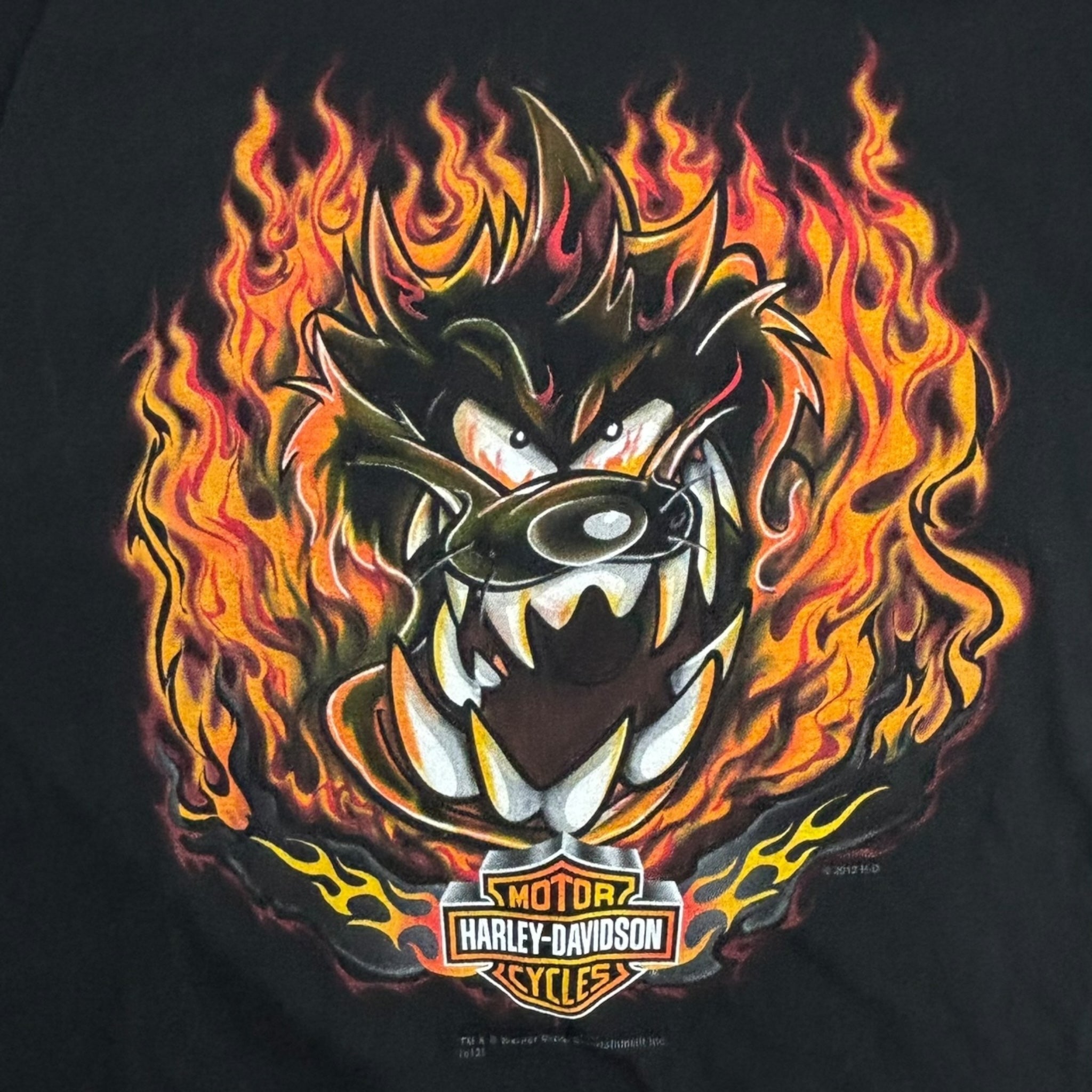 2010 Harley Davidson Looney Tunes Taz T-Shirt