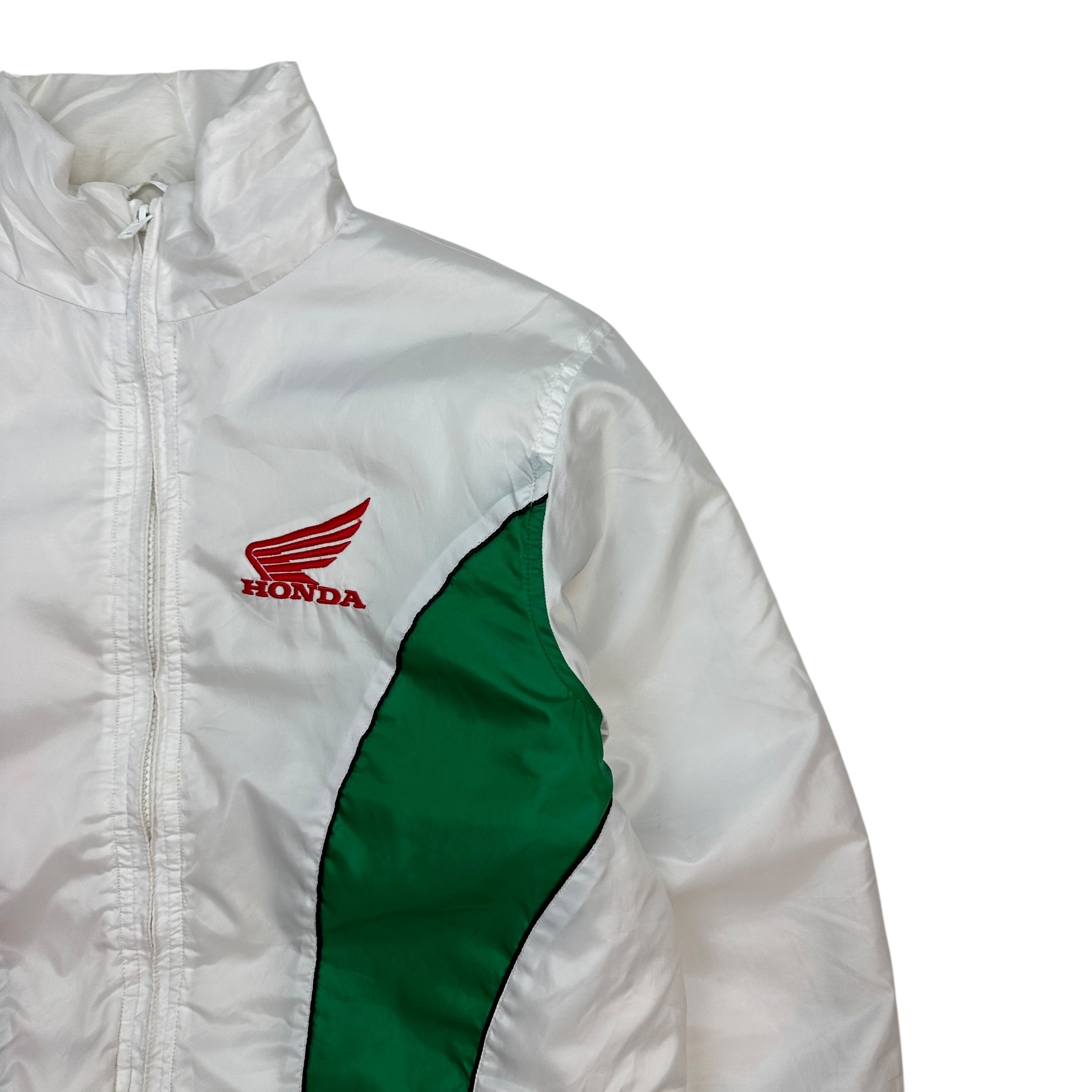 Vintage Honda Racing Insulated Windbreaker White