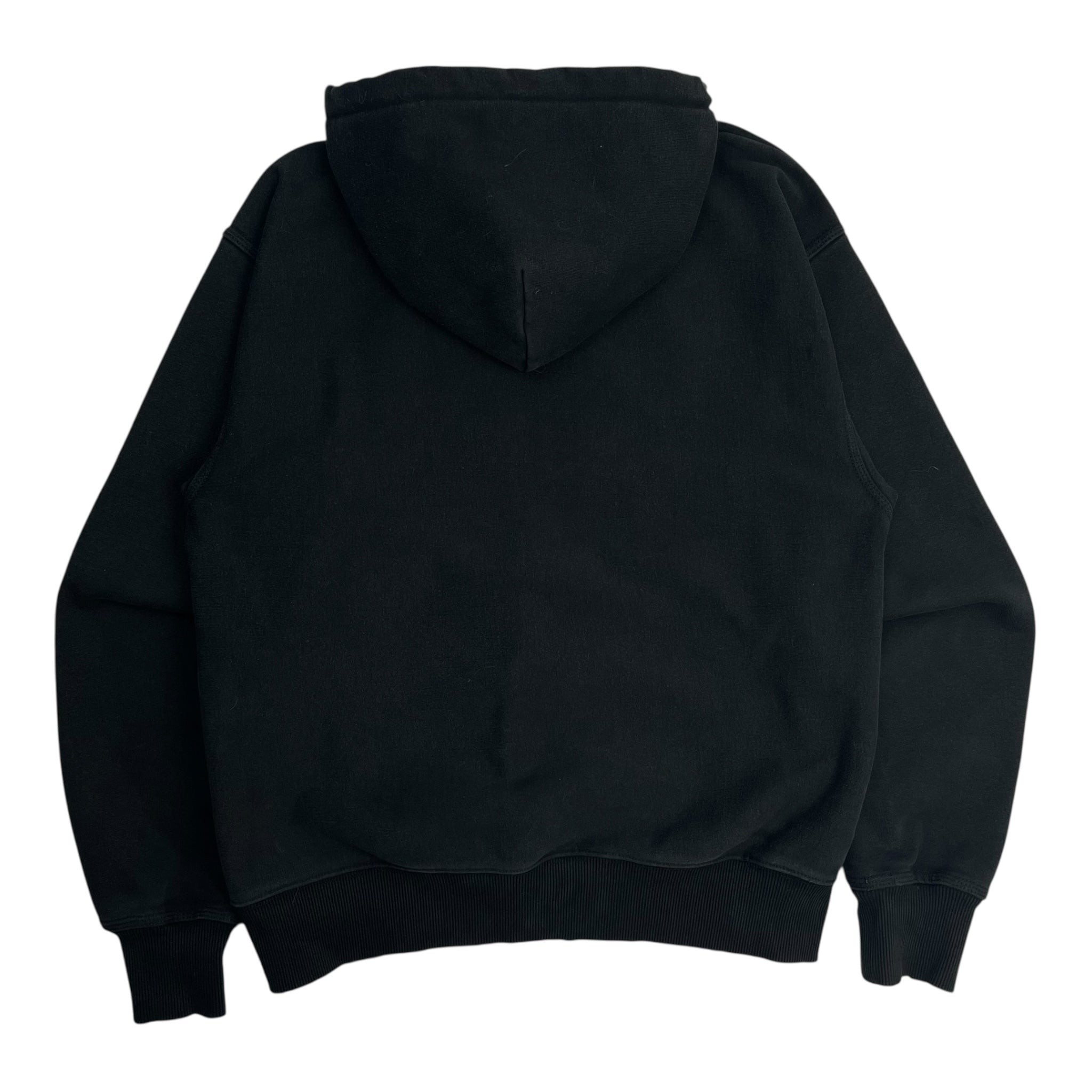 Stussy Stock Logo Appliqué Hoodie Black
