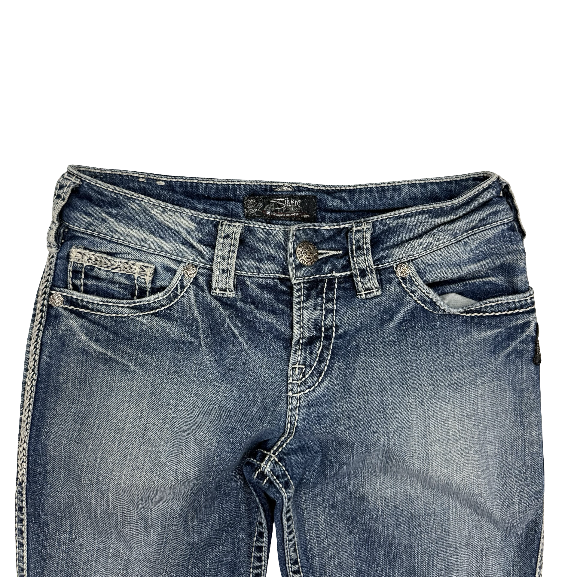 (W) Vintage Silver Jeans Suki Cut Denim Pants