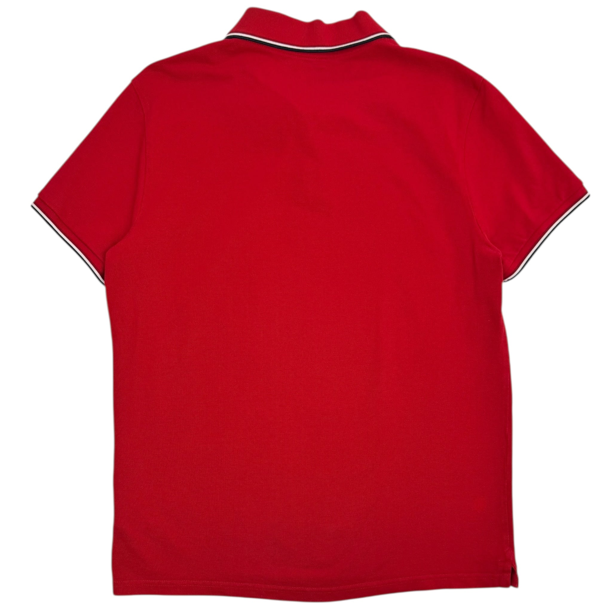 Monclear Tricolour-Trimmed Cotton Piquet Polo Shirt