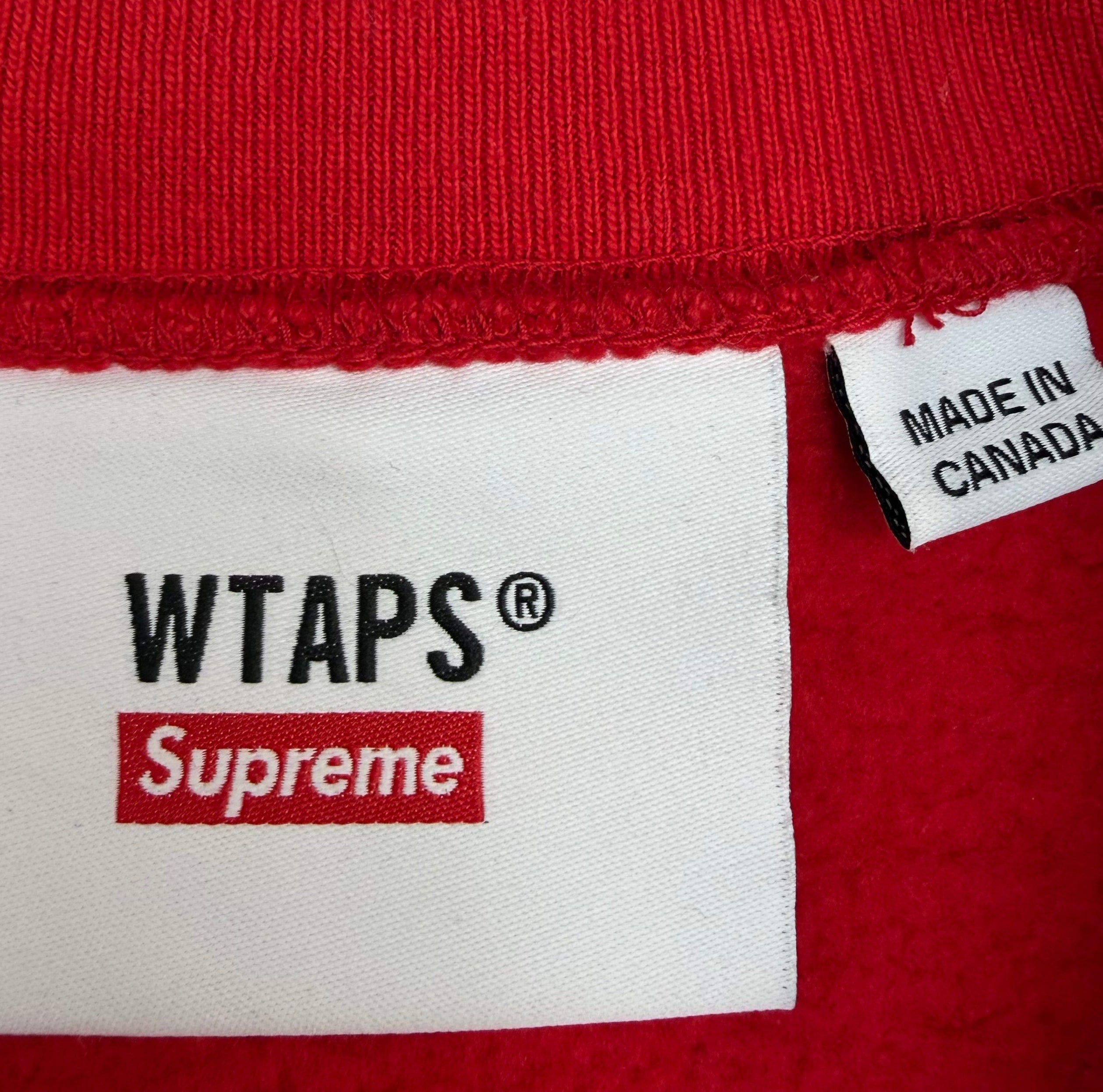 Supreme X WTAPS Crewneck Red