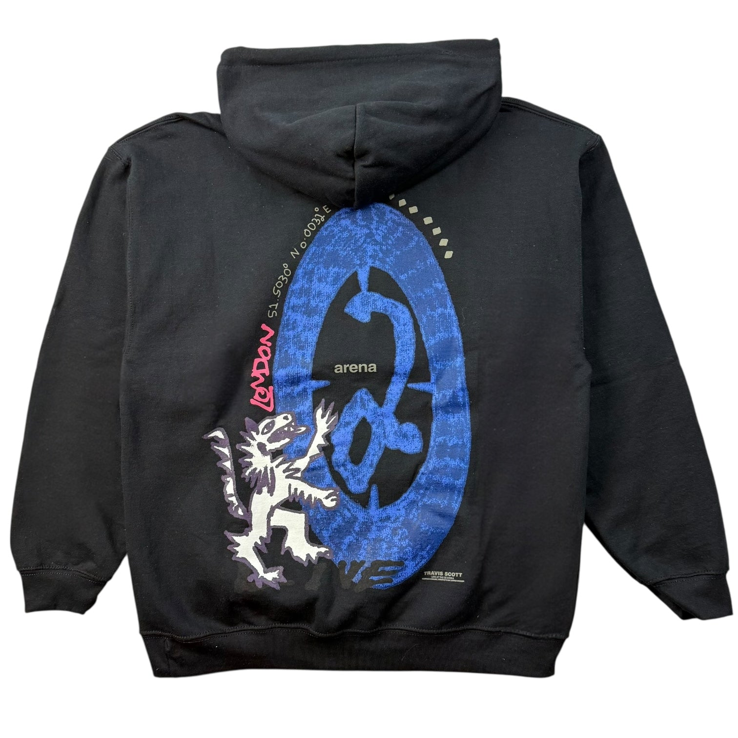 Travis Scott 02 Arena London Hoodie Black