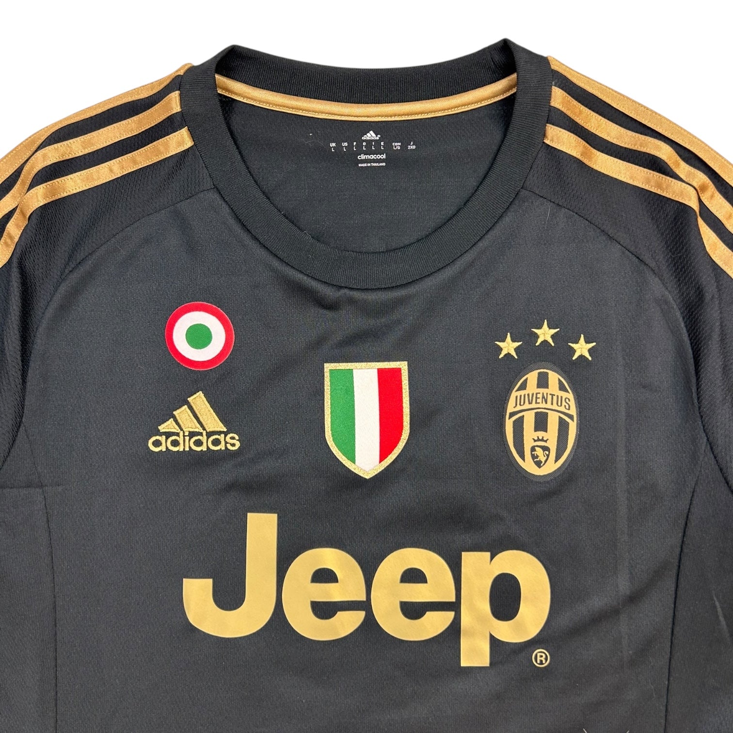 Adidas Juventus Giorgio Chiellini Home Jersey Black/Gold