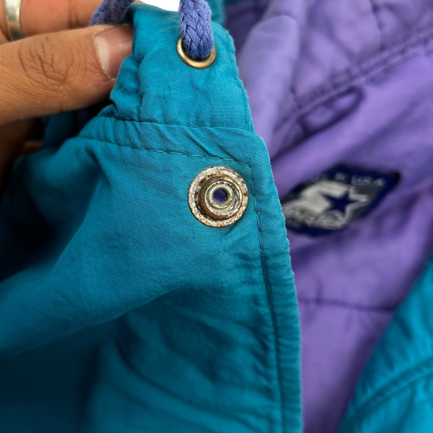 Vintage Charlotte Hornets Button Up Starter Jacket