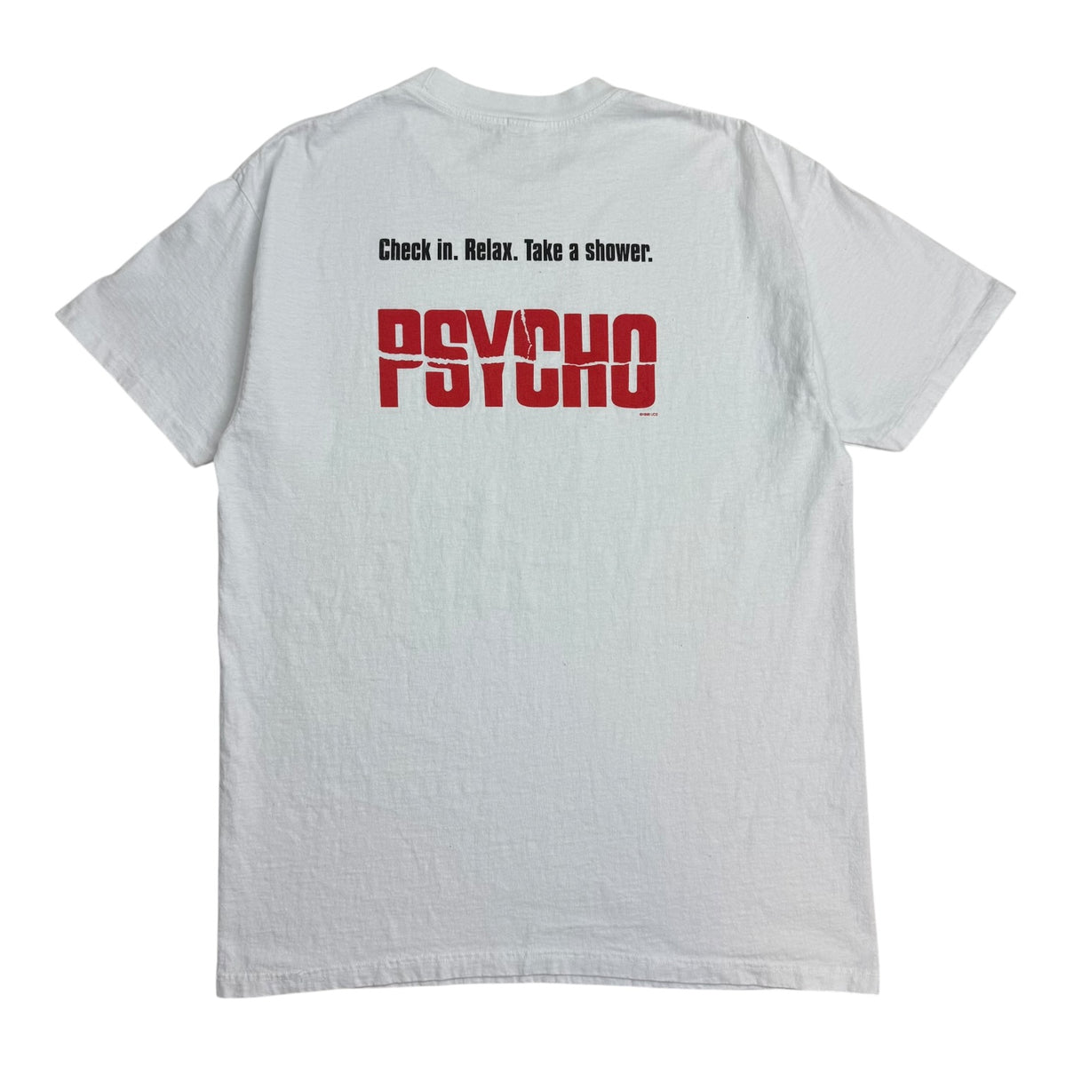 1998 Psycho Bates Motel Key Tee White