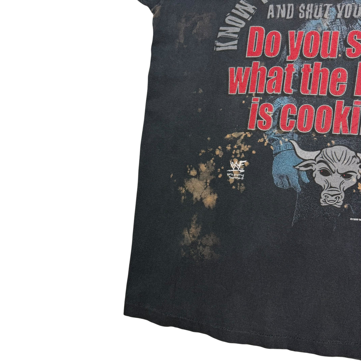 1999 WWF The Rock “Do You Smell What The Rock Is Cookin’?” Longsleeve Faded Black