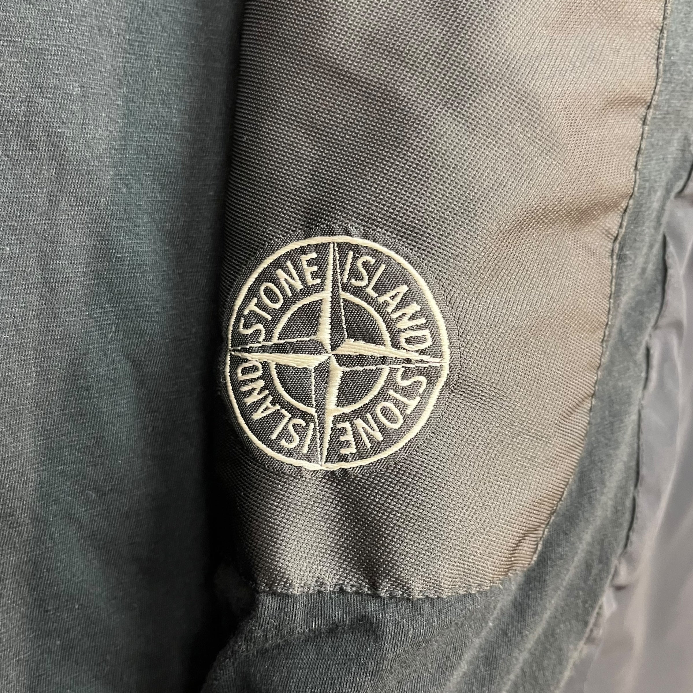 Stone Island Nylon Hooded Zip Jacket Black