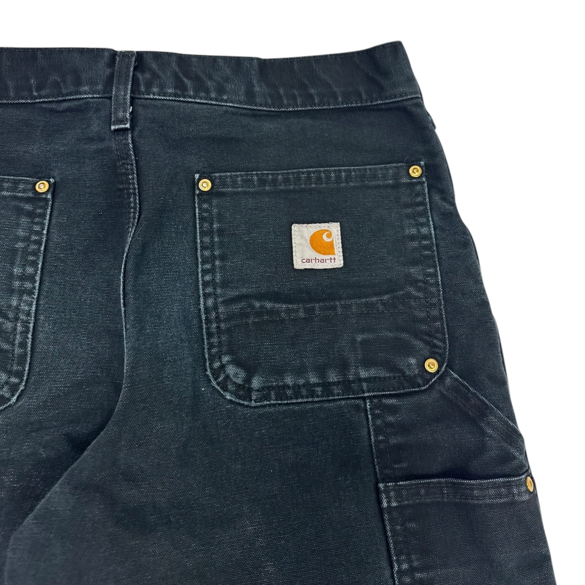 Carhartt Double Knee Work Pants Washed Noir