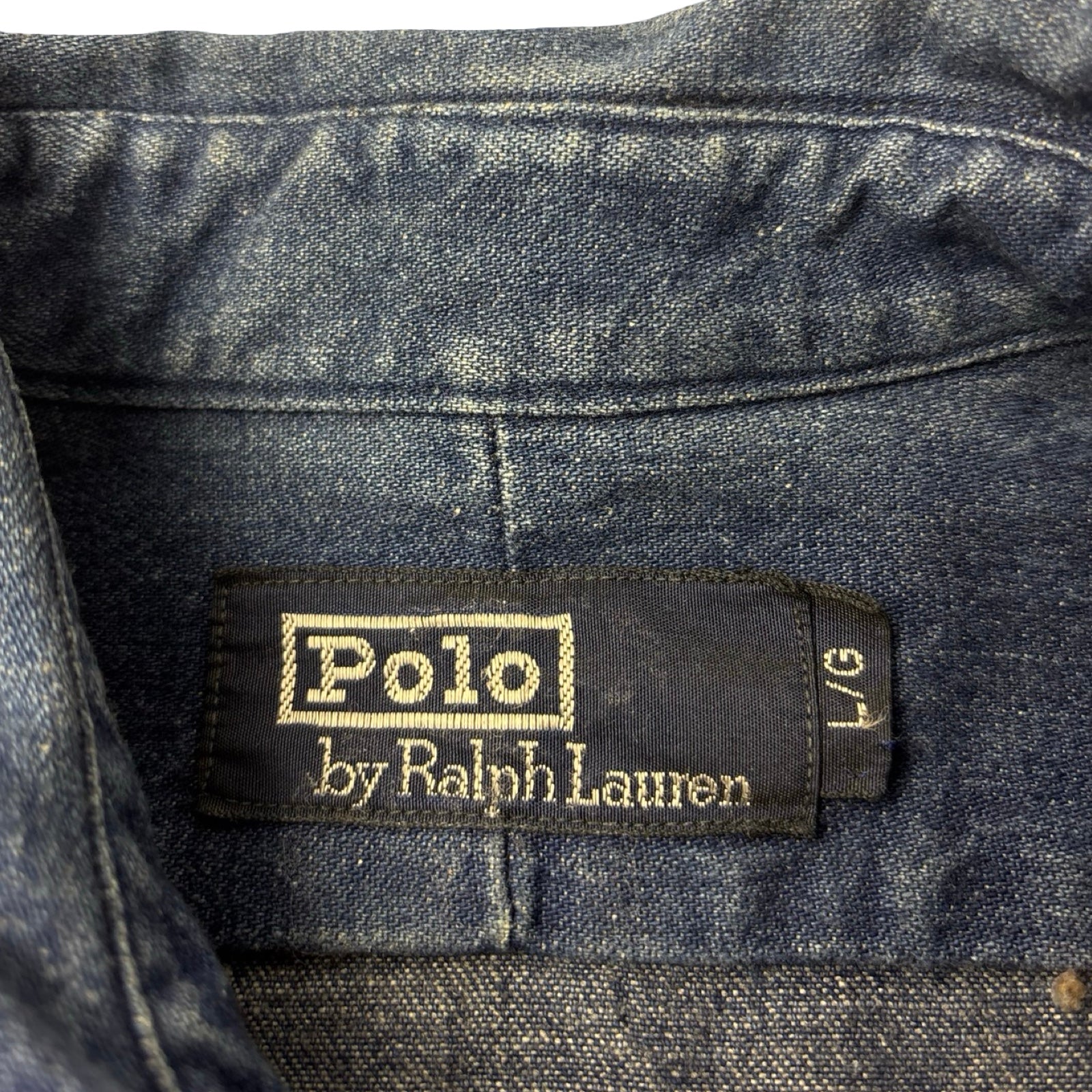 Vintage Polo Ralph Lauren Jean Button Up Dark Wash