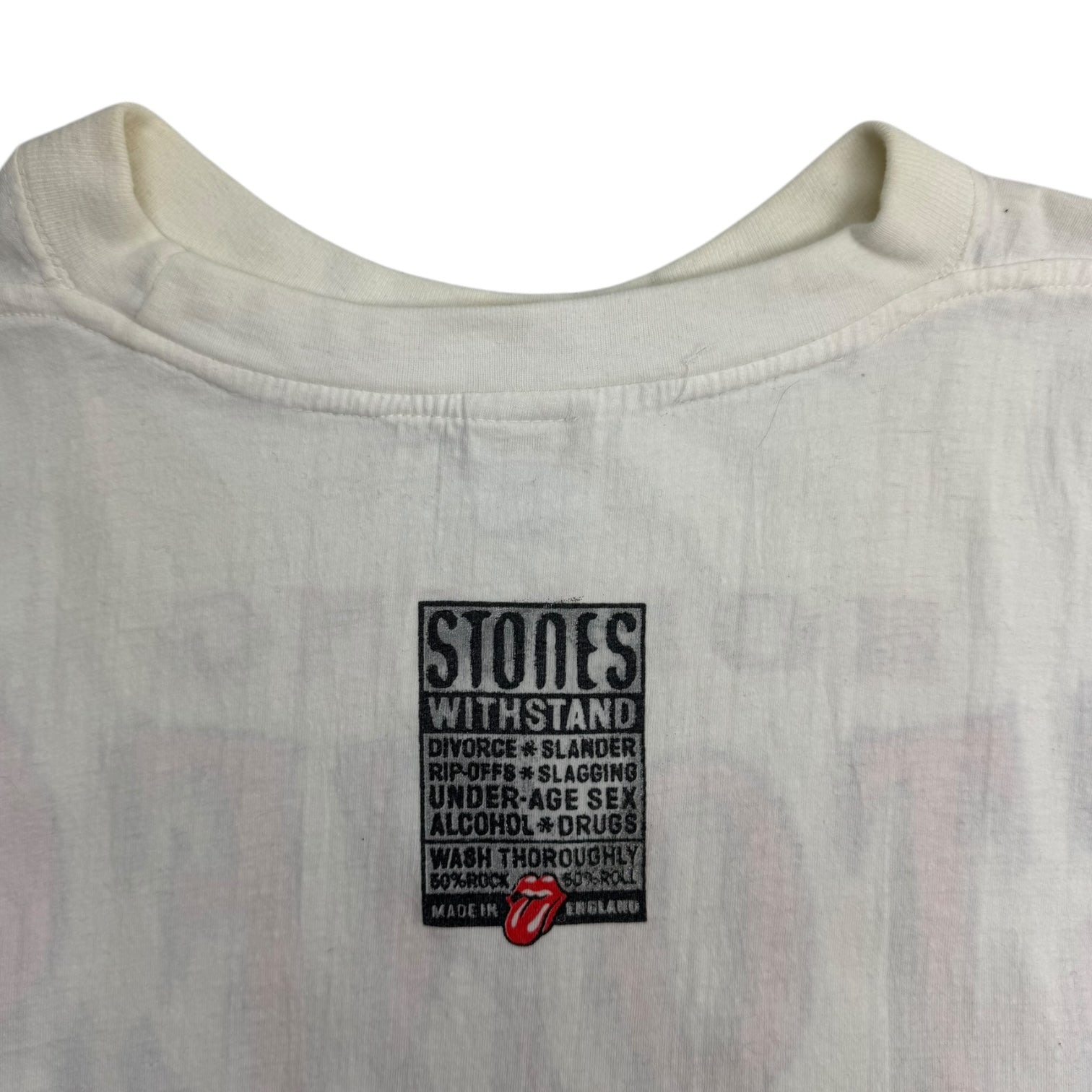 1994 Rolling Stones Voodoo Lounge Tour Tee White