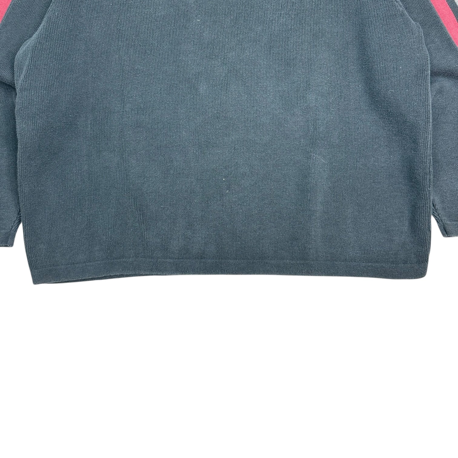 Vintage Harley 1/4 Knit Sweater Black/Maroon