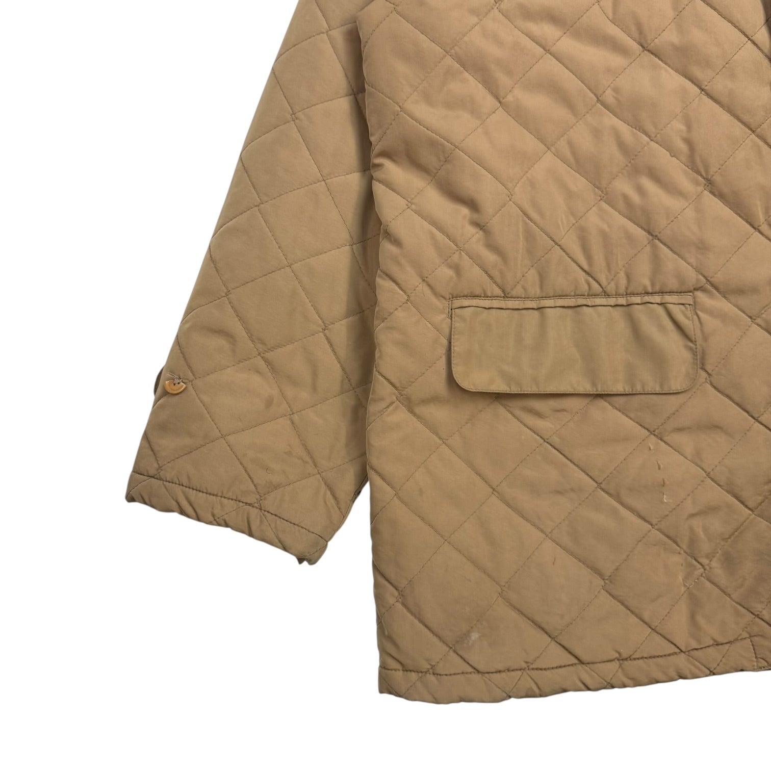 Vintage Polo Ralph Lauren Quilted Barn Jacket Tan
