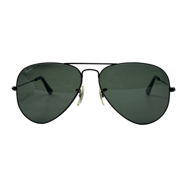 Vintage B&L Ray-Ban Aviator G-15 Green Lenses Classic Gunmetal Frame Sunglasses