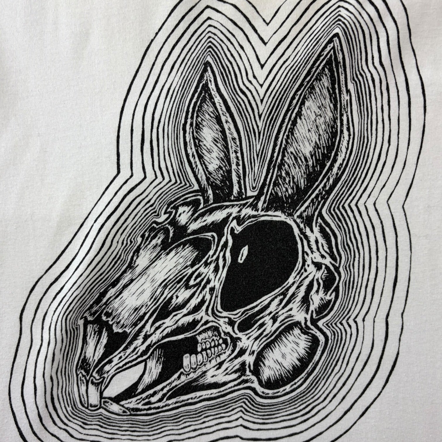 McQ Alexander McQueen Rabbit Skull T-Shirt White