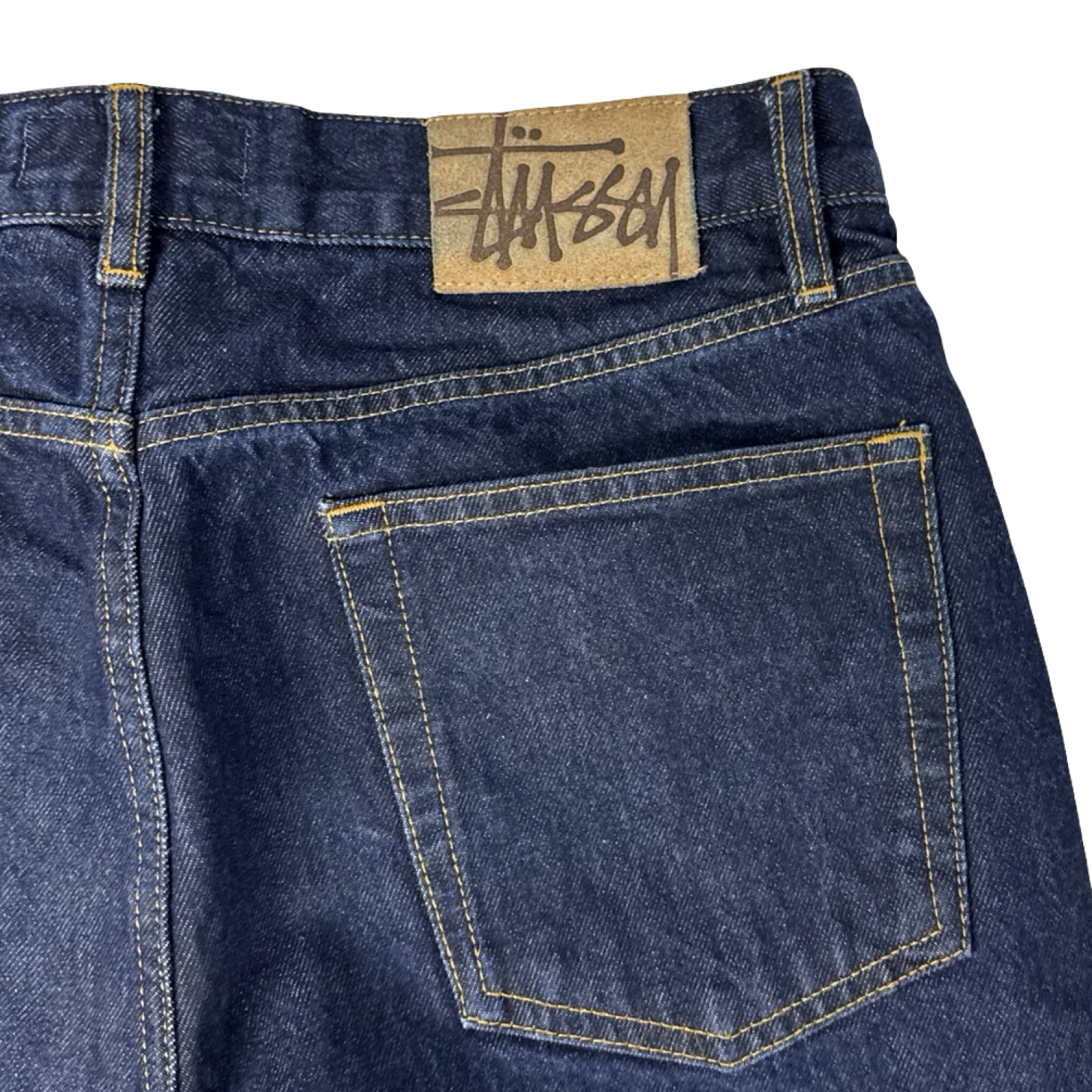Stussy Relaxed Fit Dark Wash Denim
