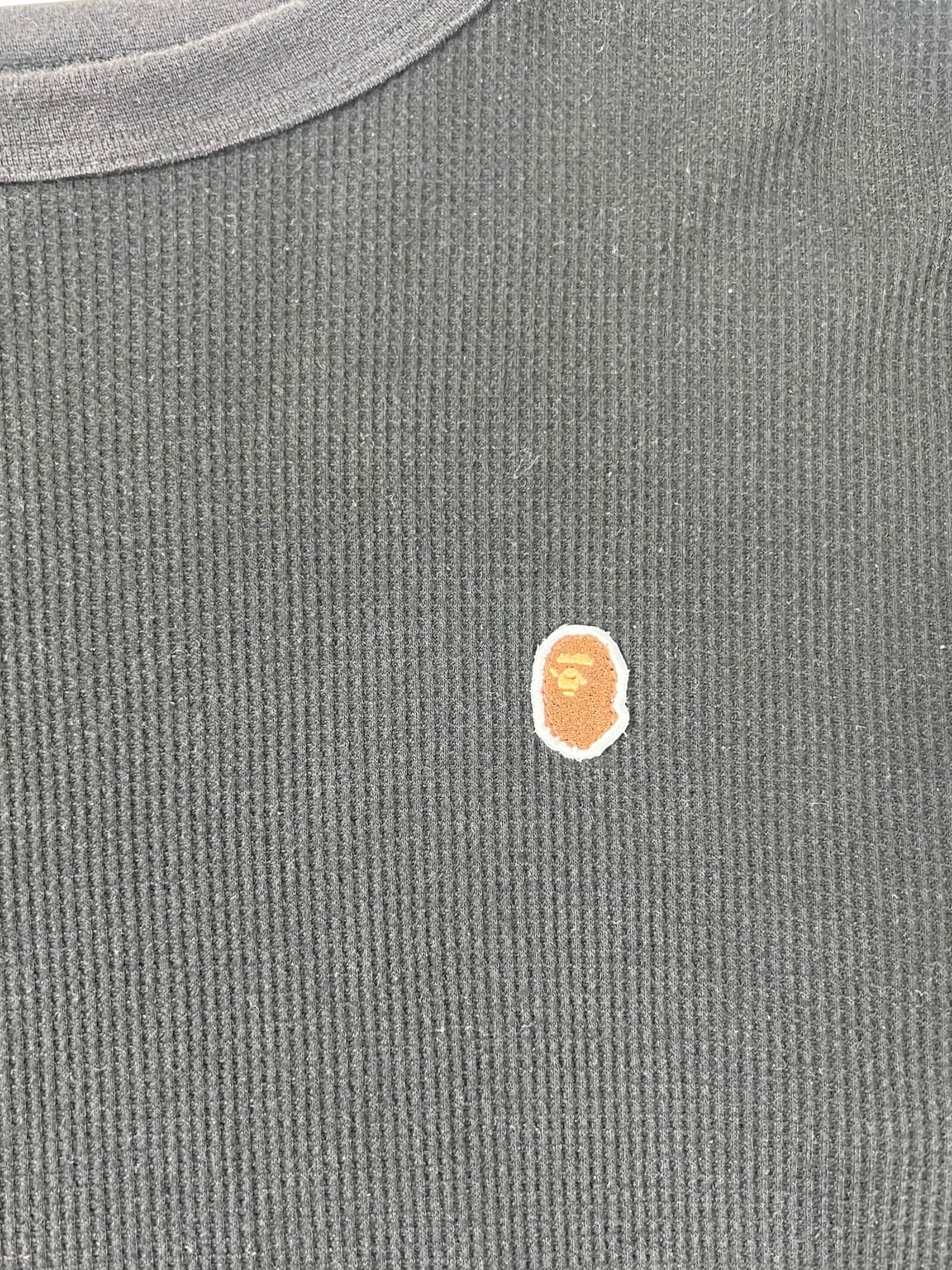 A Bathing Ape Ape Head Long Sleeve Thermal Black