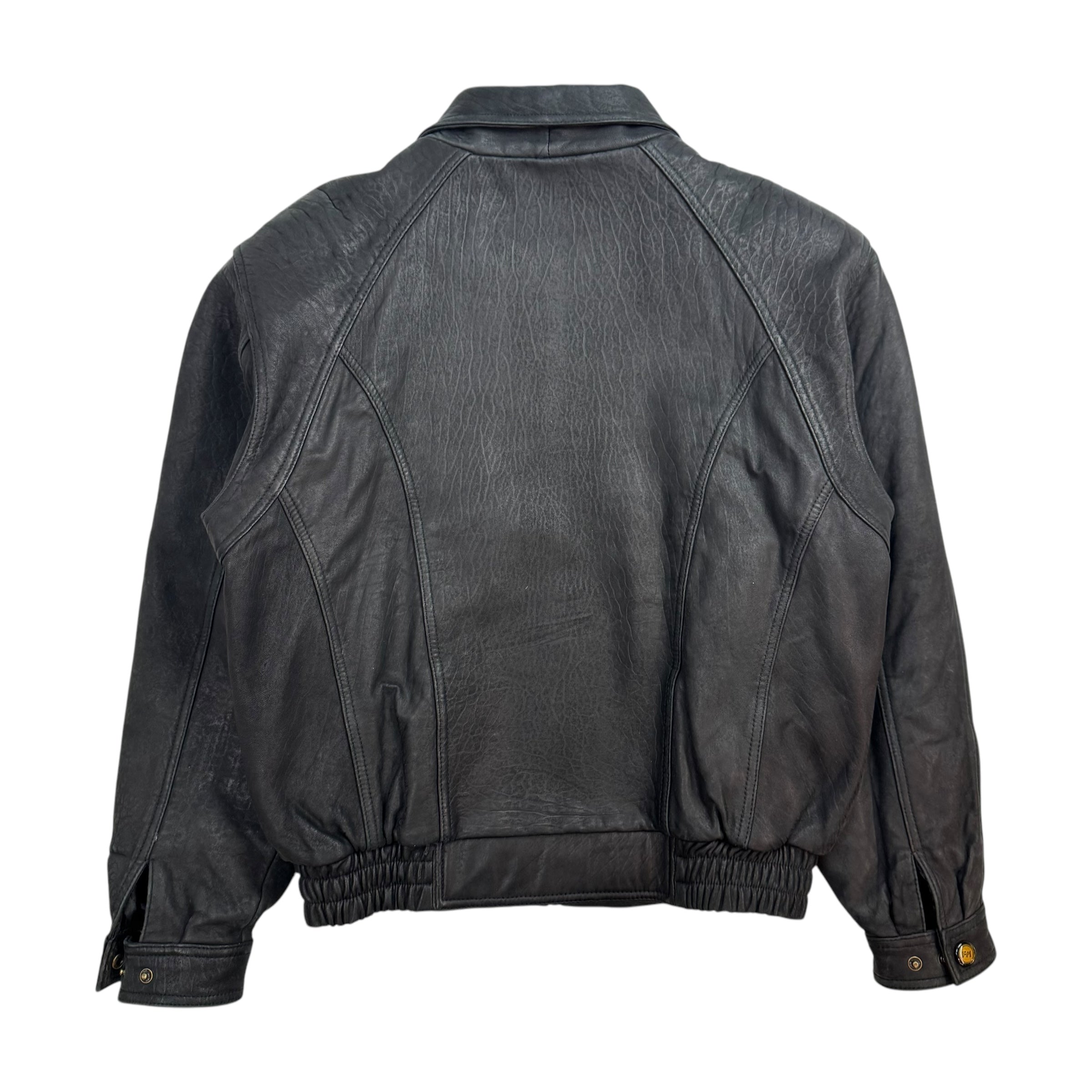 Vintage FM Leather Jacket Black