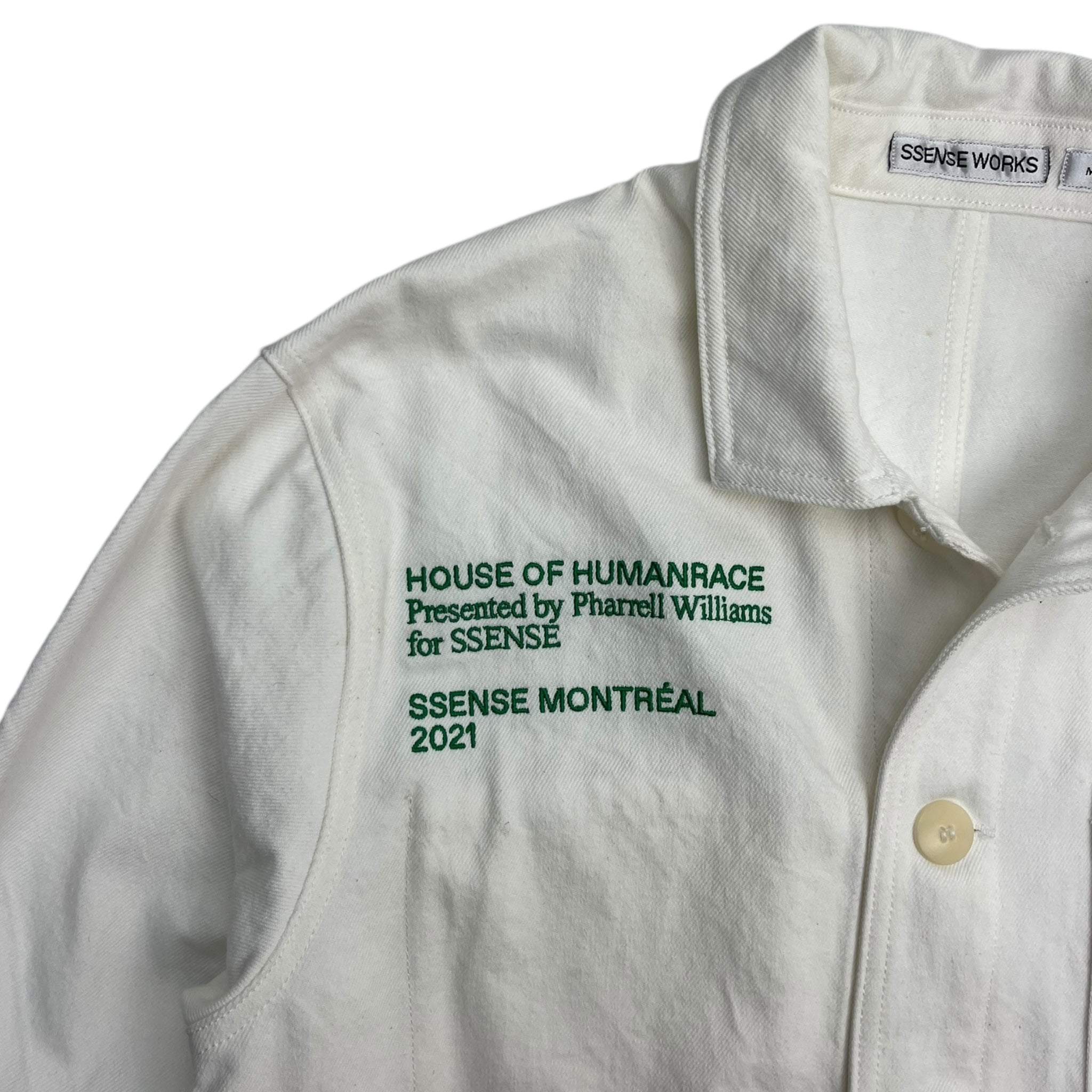 SSENSE Exclusive Off-White Humanrace Uniform Jacket