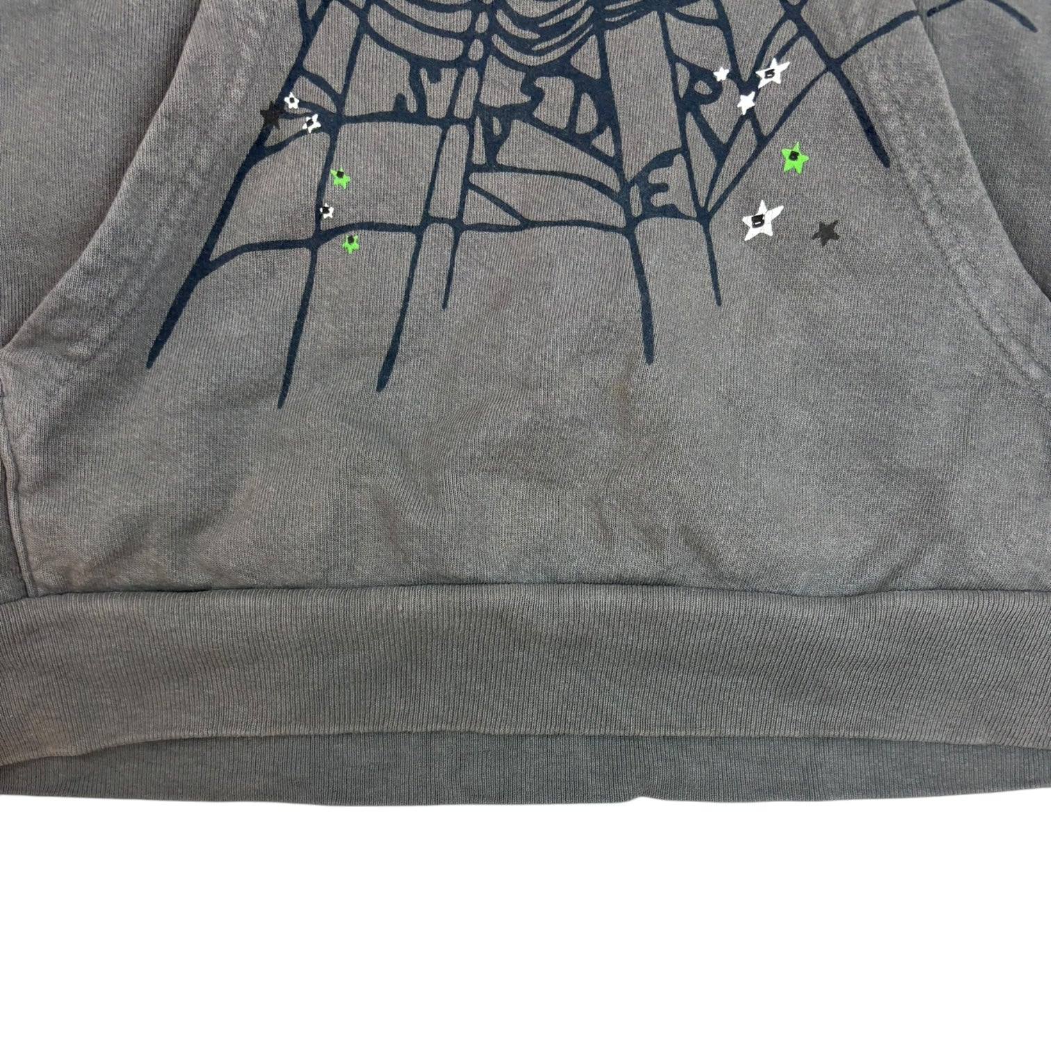 Sp5der Wait Web Hoodie Slate Grey