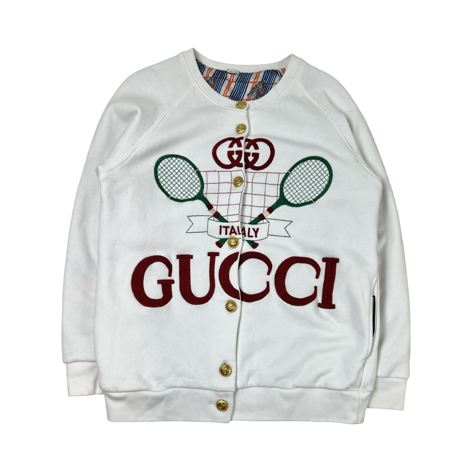(W) Gucci Resort Reversible Jacket Cardigan