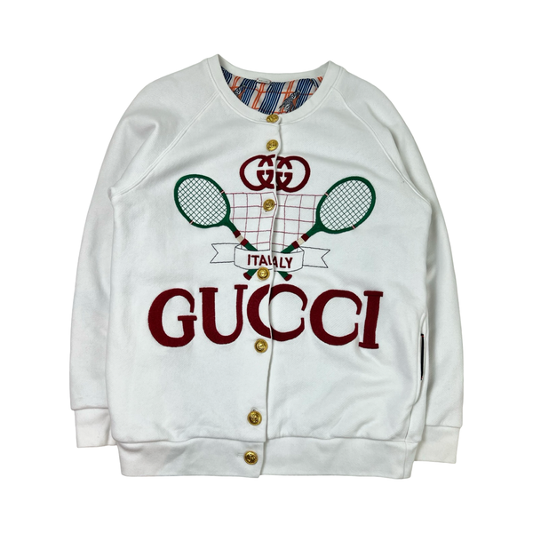 (W) Gucci Resort Reversible Jacket Cardigan