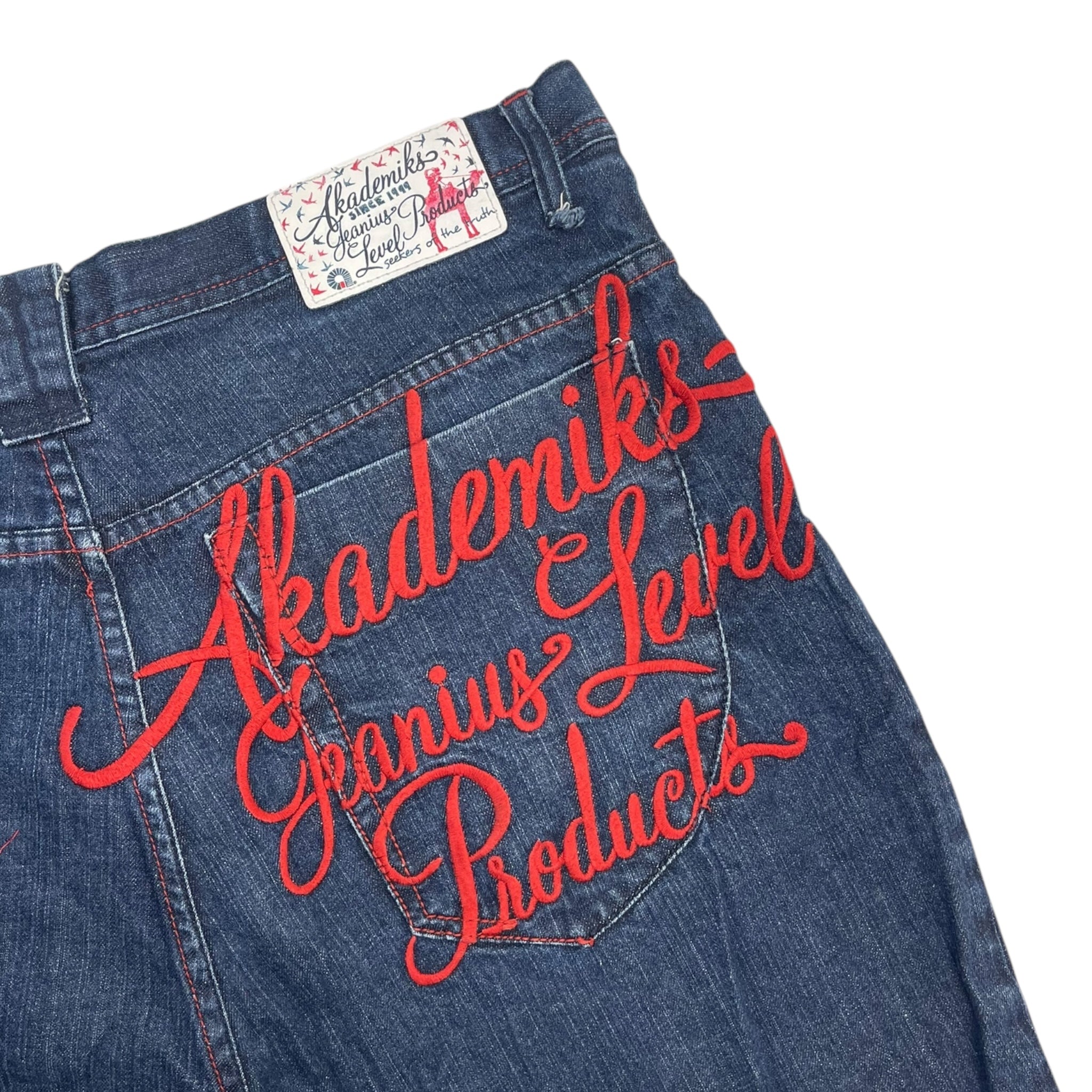 Vintage Y2K Akademik Jeans Dark Wash
