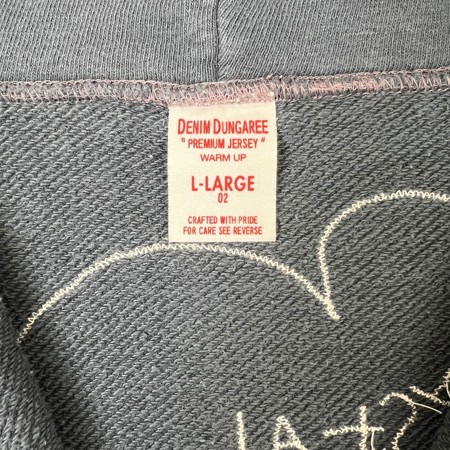 (W) Vintage Denim Dungaree Hoodie Grey