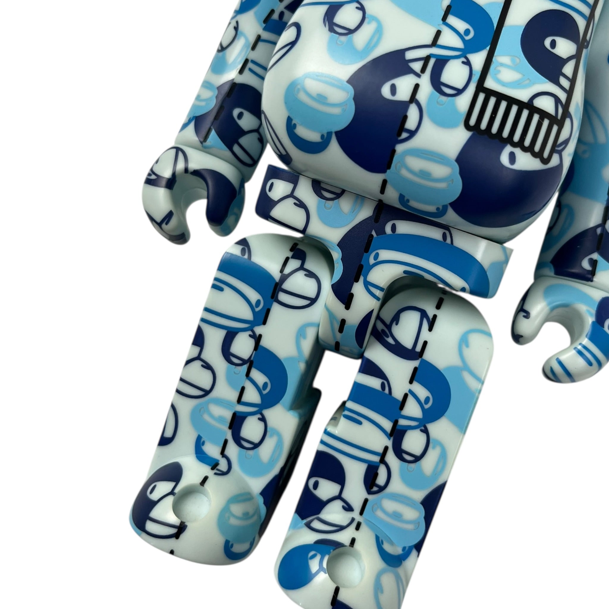 BAPE x Bear Brick Baby Milo Camo 400% Blue