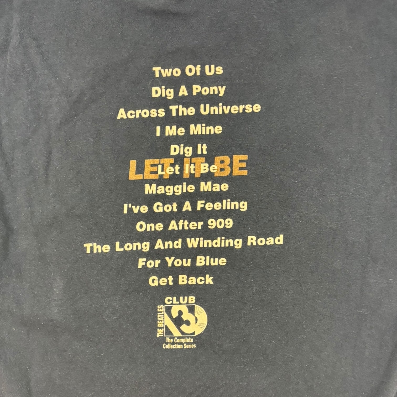 Vintage 1994 The Beatles Let It Be T-Shirt Black