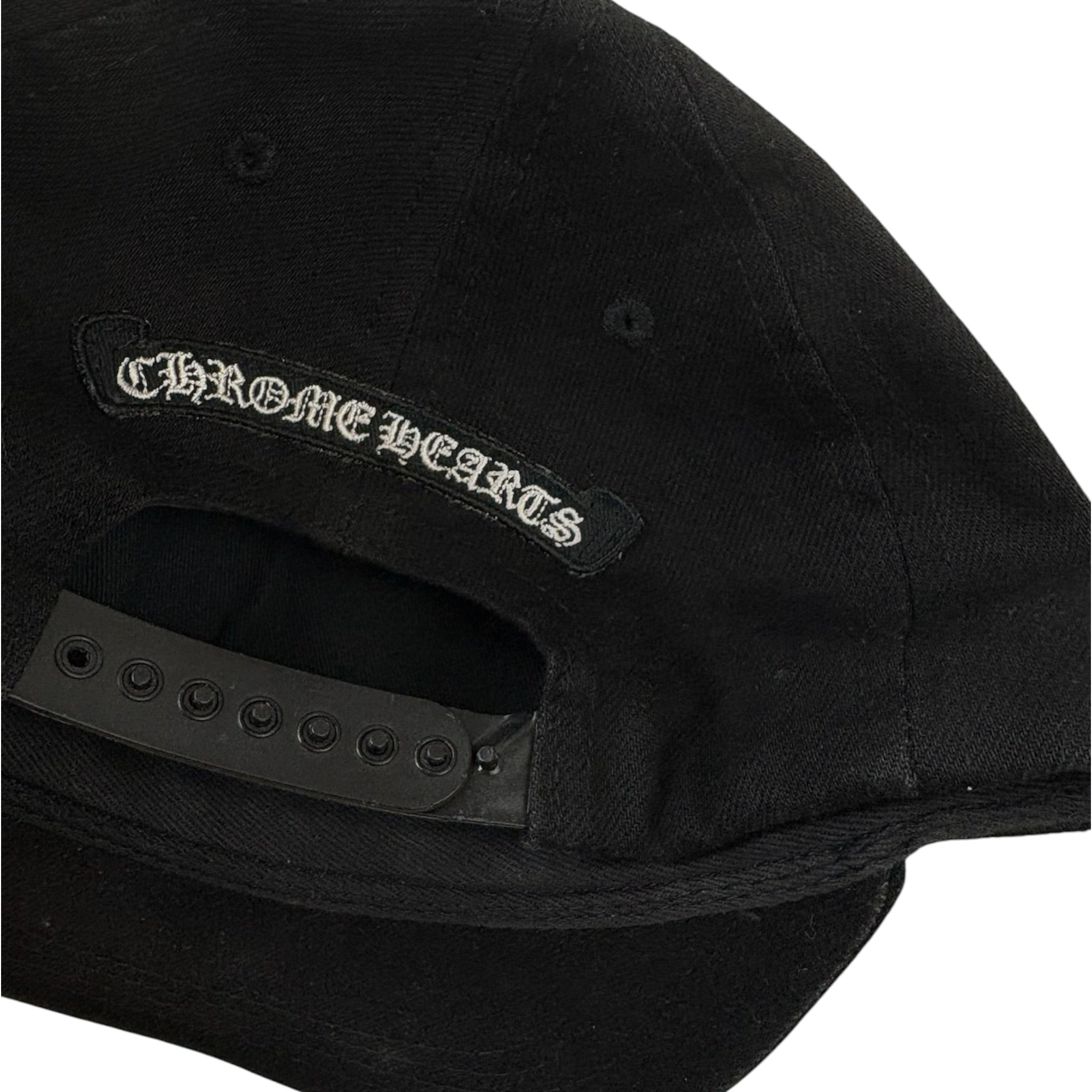 Chrome Hearts Fleur Scroll Logo Hat Black