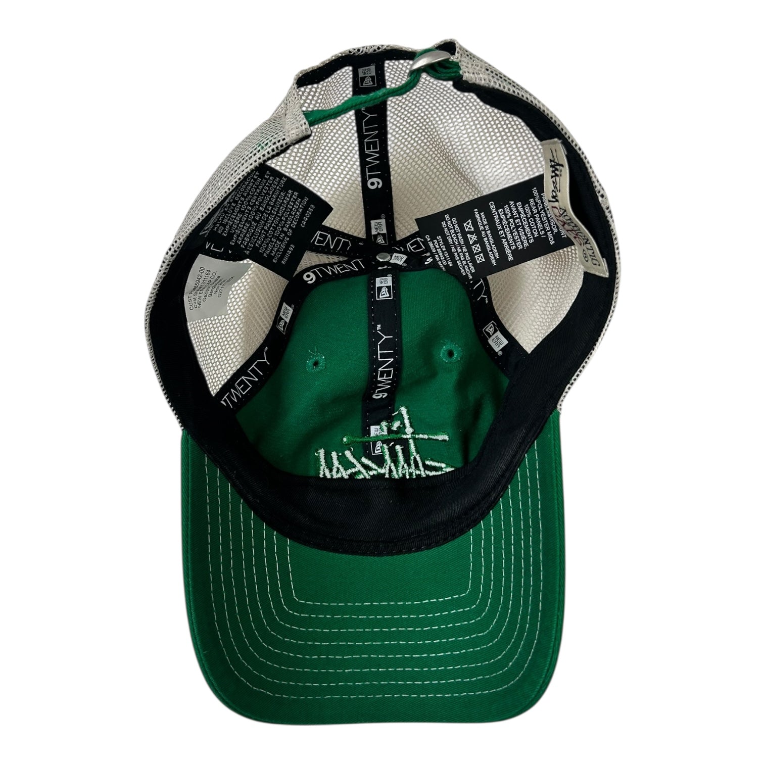 Stussy New Era 9TWENTY Basic Trucker Hat Green