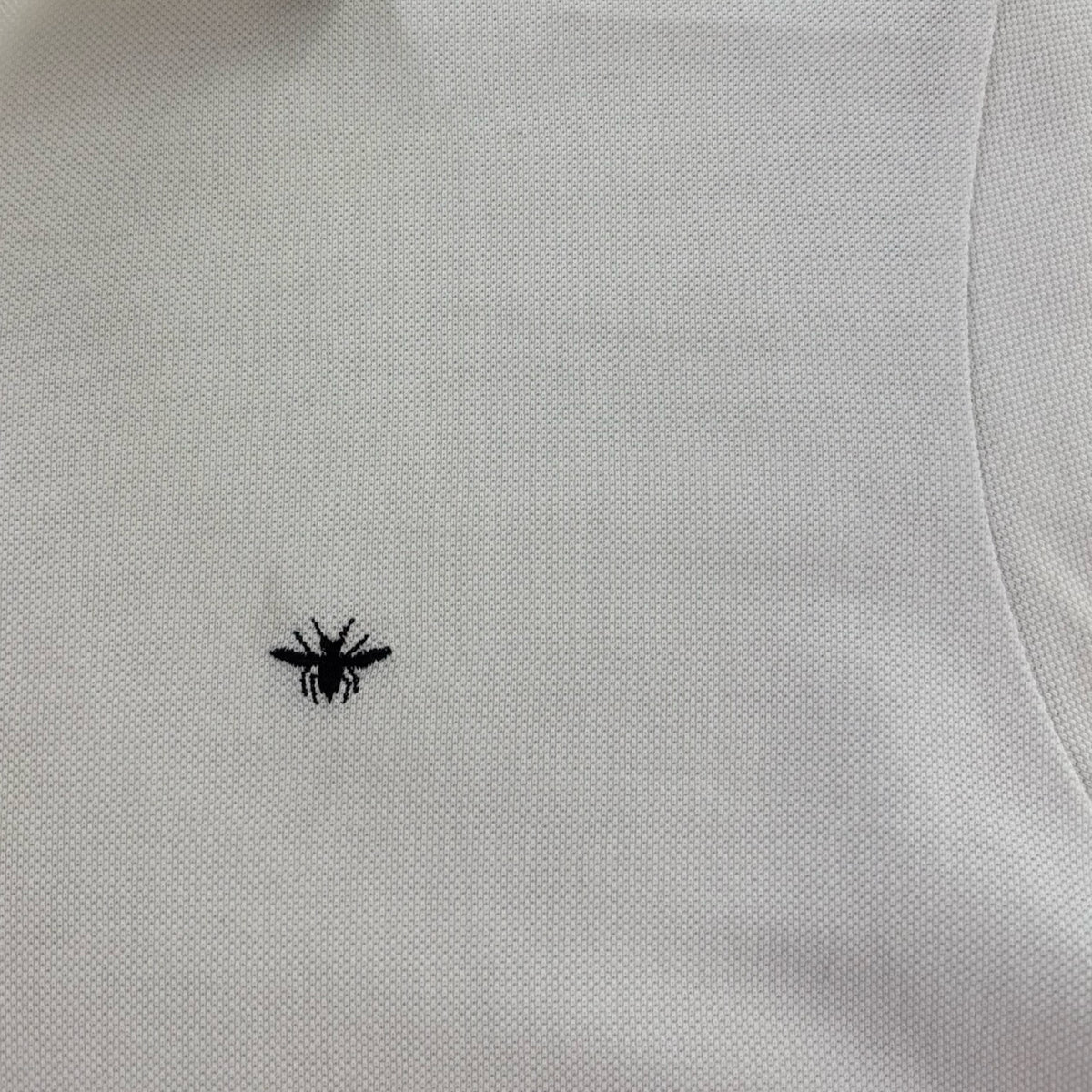 Dior Bee Logo Polo T-Shirt White