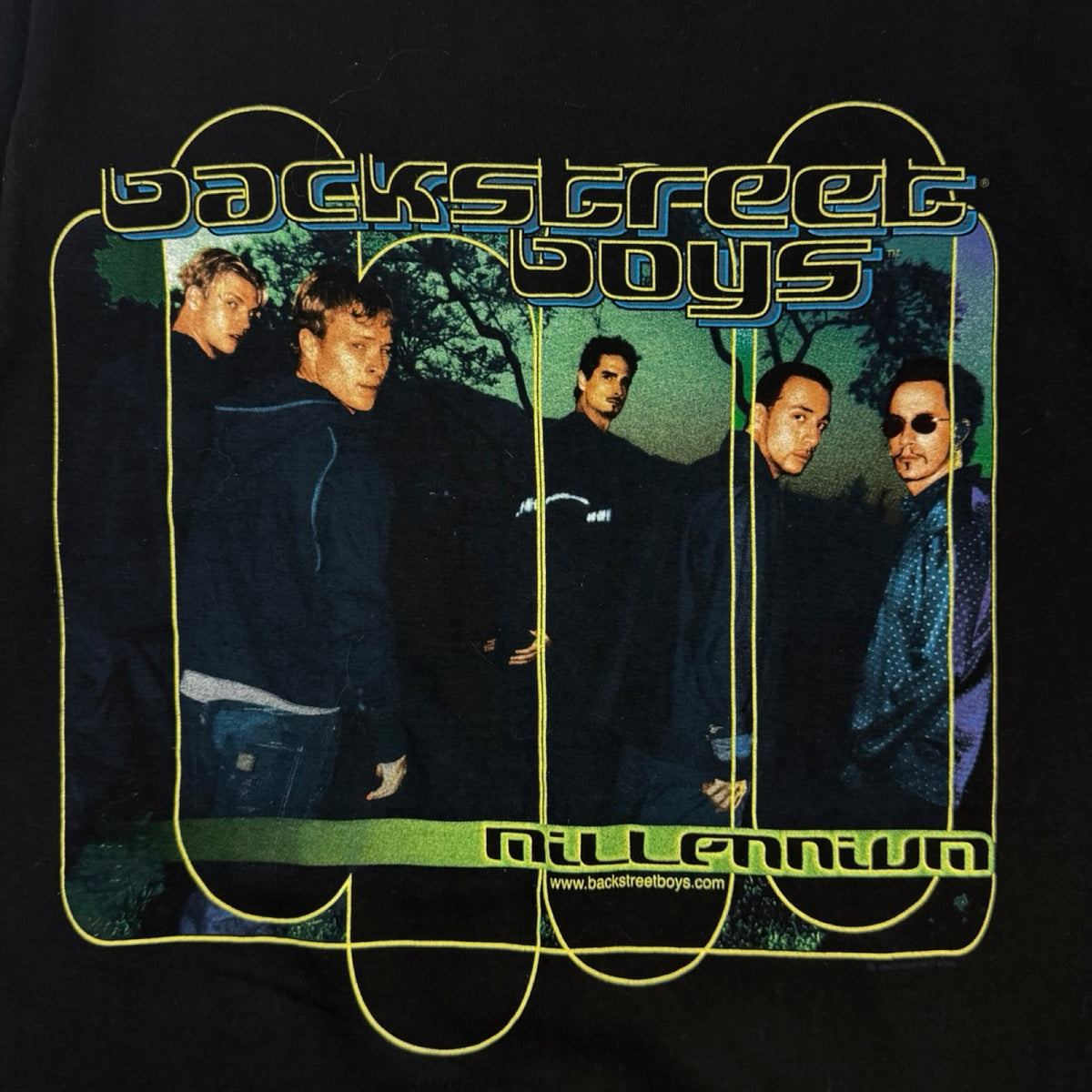 2000 Backstreet Boys "Millennium Boys" Boy Band T-Shirt Black