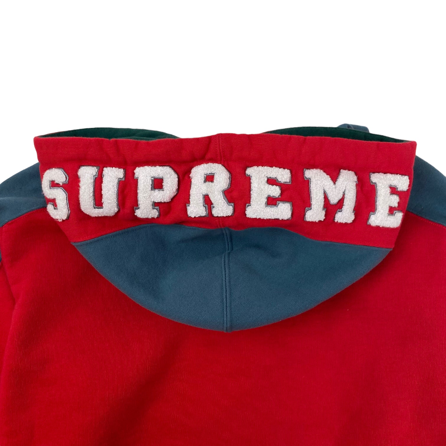 Supreme Paneled Hoodie Red