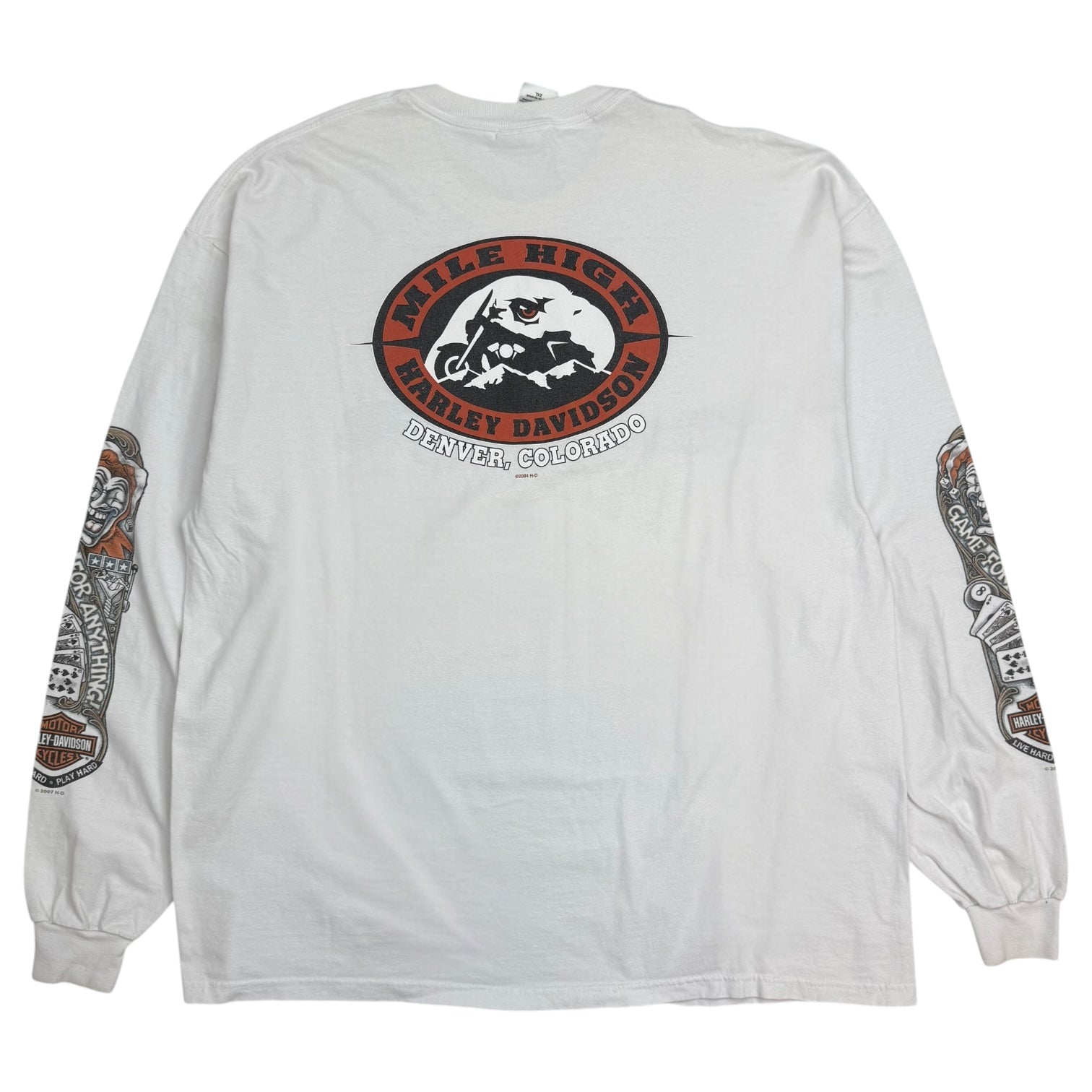 Vintage Harley Davidson Denver Colorado Longsleeve White