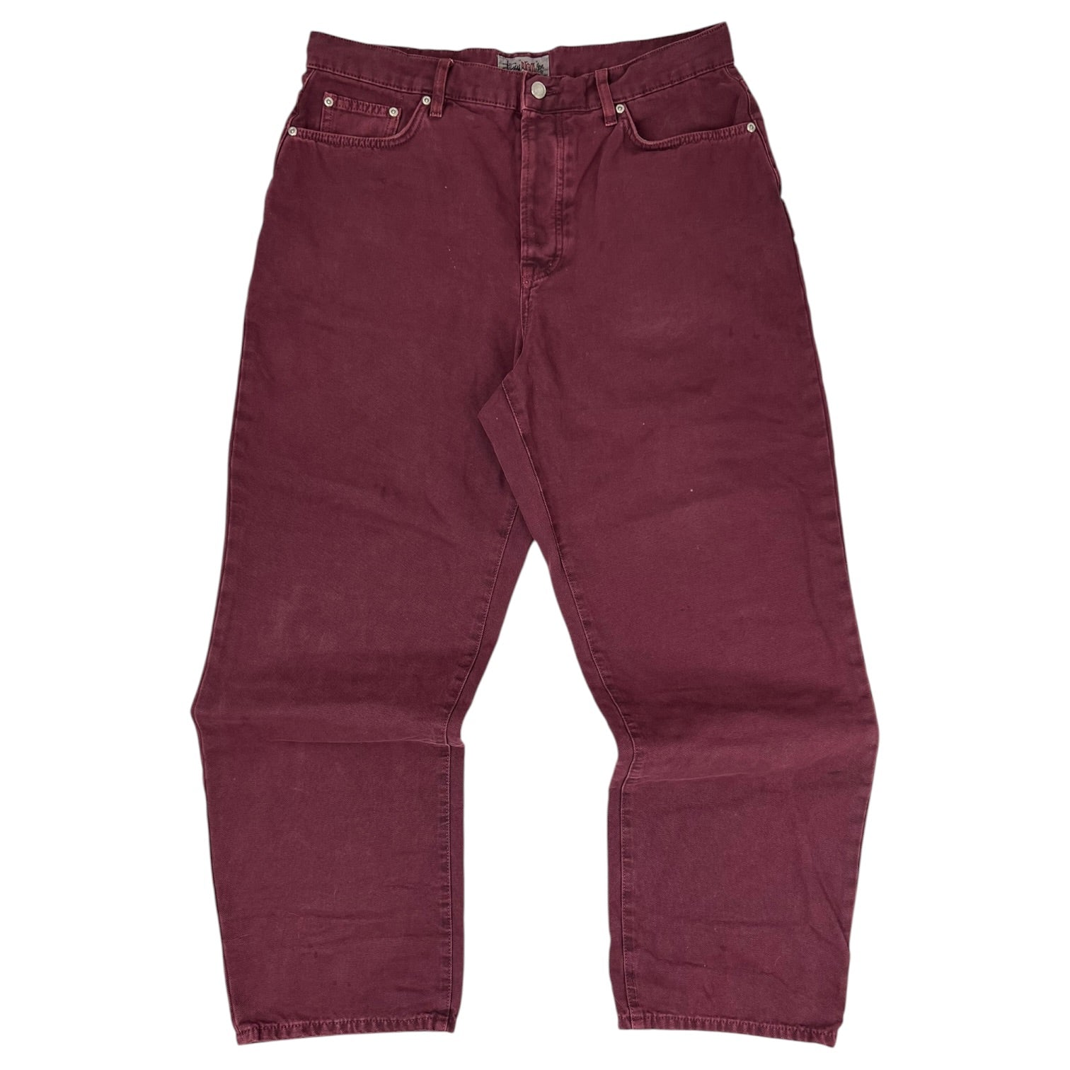 Stussy Big Ol’ Denim Burgundy