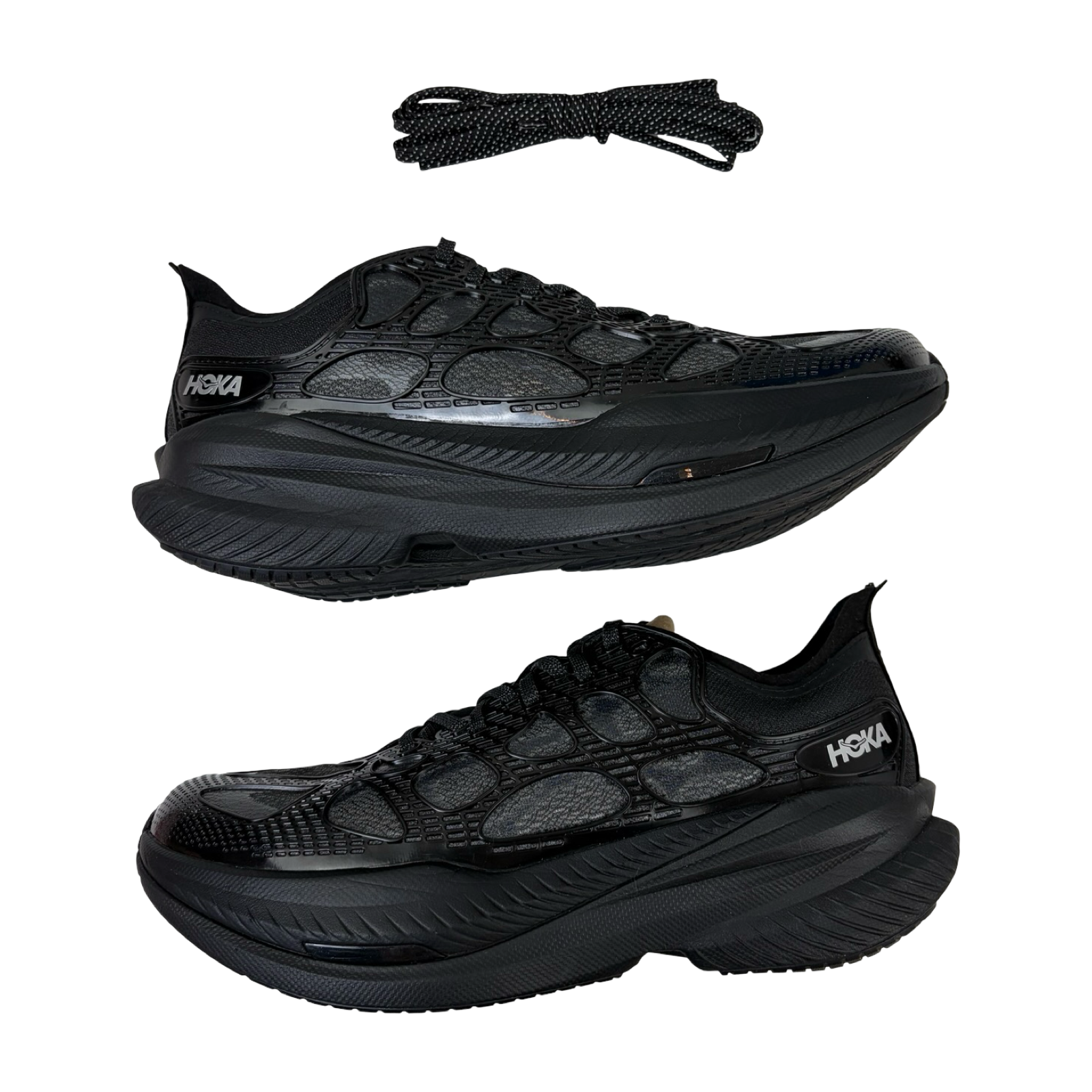 Hoka One One Mach x Caged Sneakers Black Midnight Blue