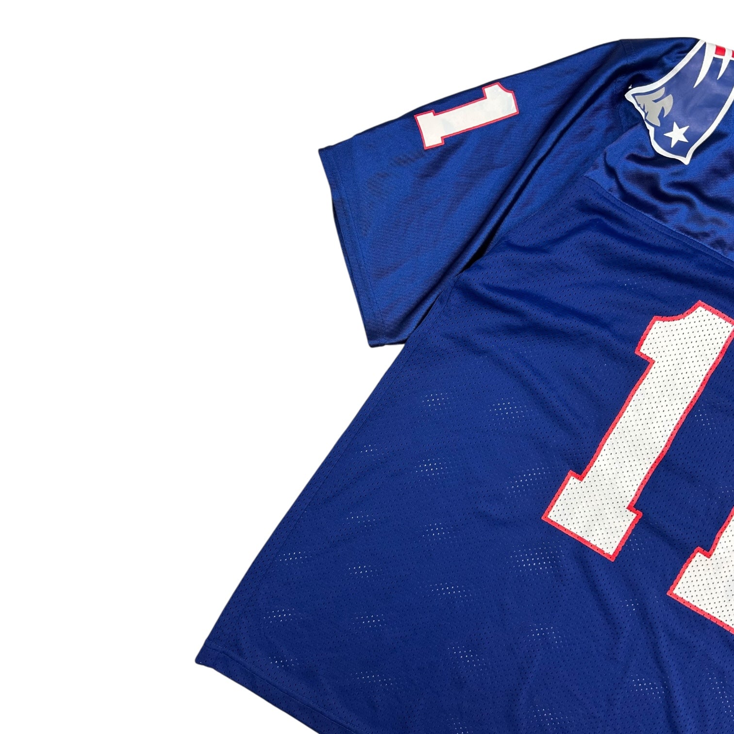 Vintage Apex Drew Bledsoe New England Patriots Home Jersey Blue