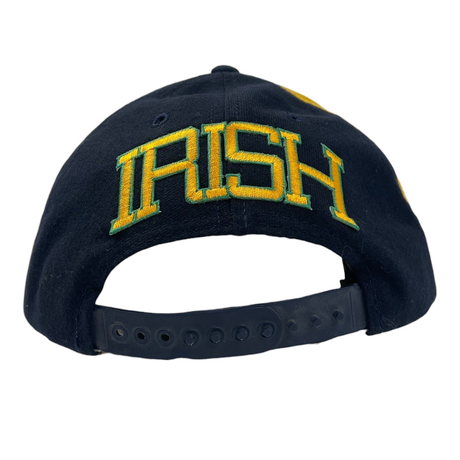 Vintage Notre Dame Fighting Irish Snap Back Hat Navy/Yellow