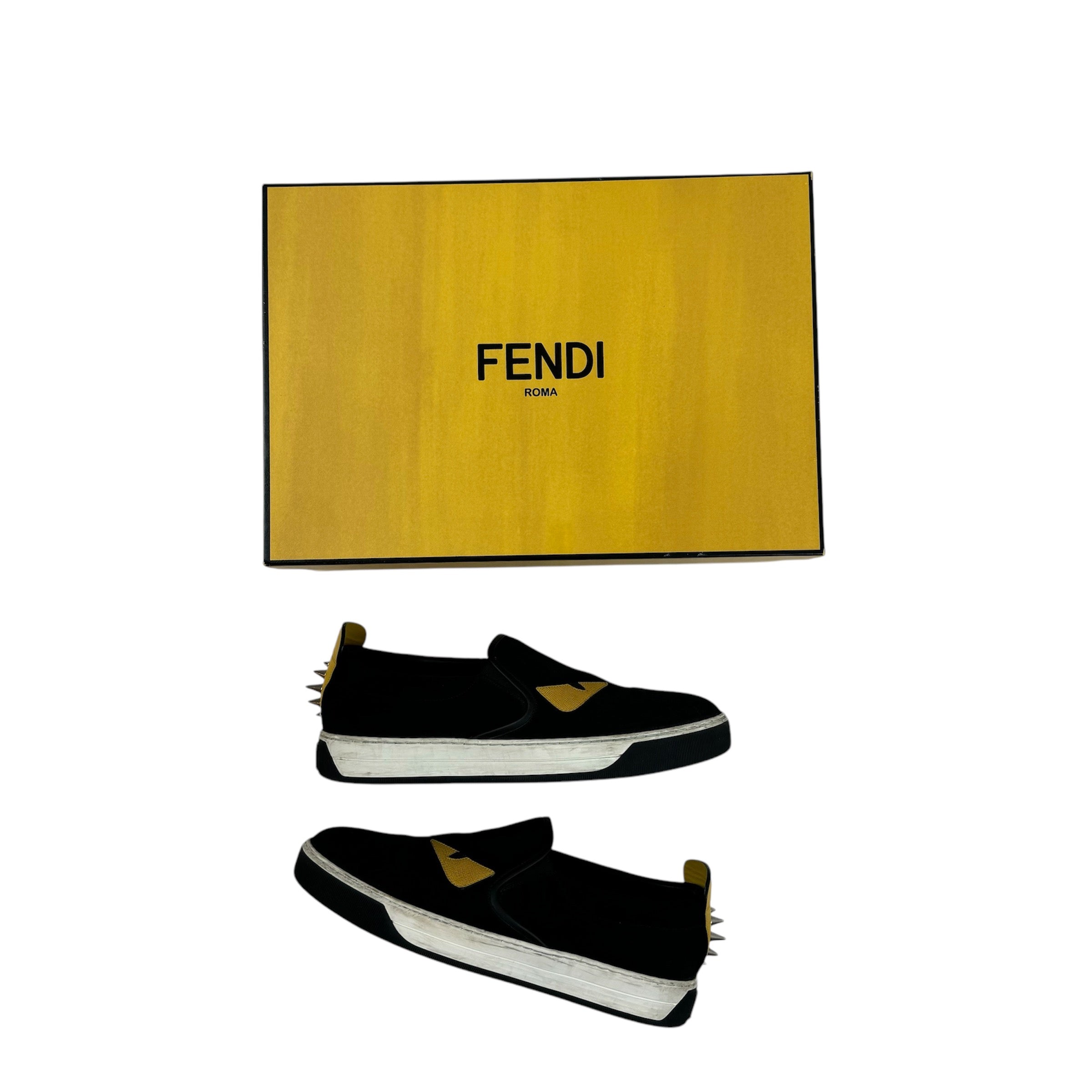 Fendi Monster Slip-Ons Black (Used)