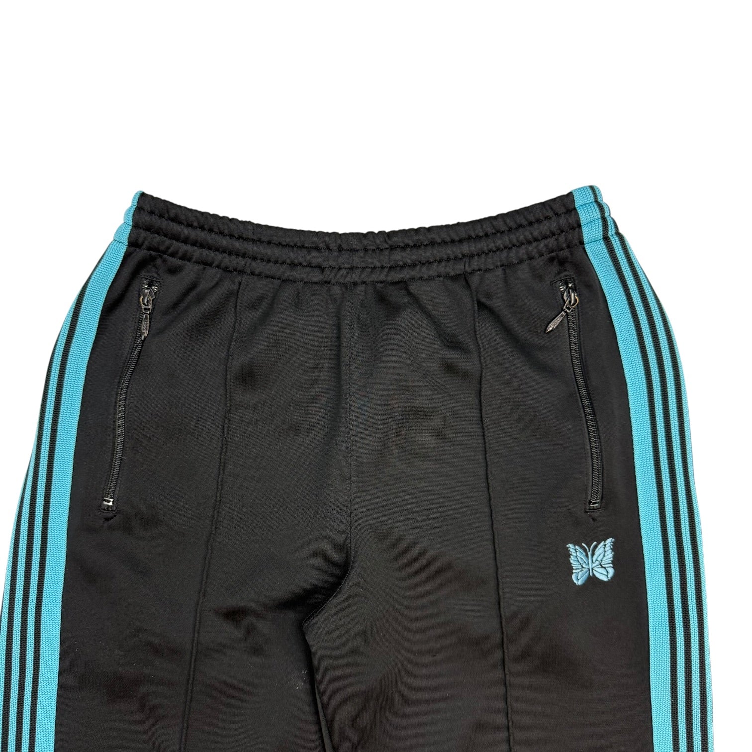 Needles Narrow Track Pants Black/Blue
